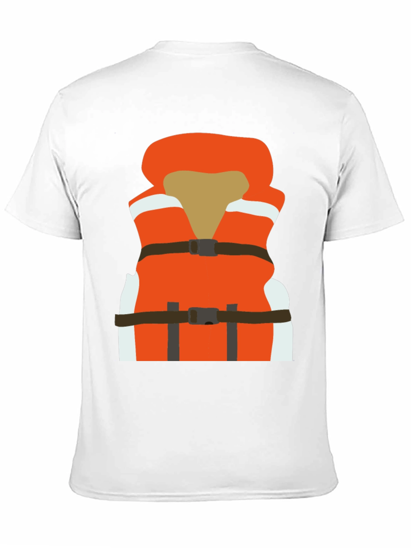 Life Vest Graphic Tee - Black Cotton T-Shirt