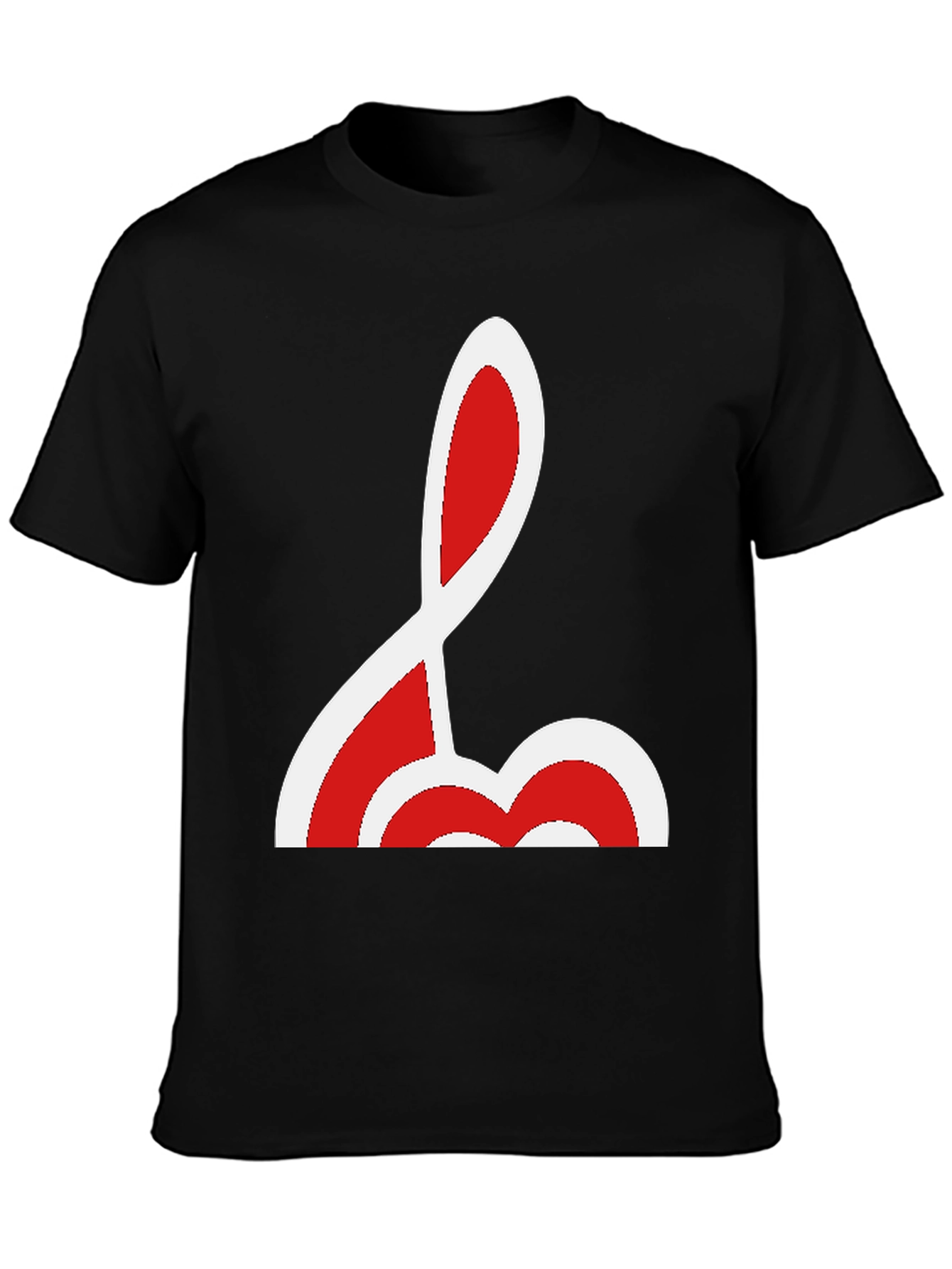 Unique Red and White Graphic Tee