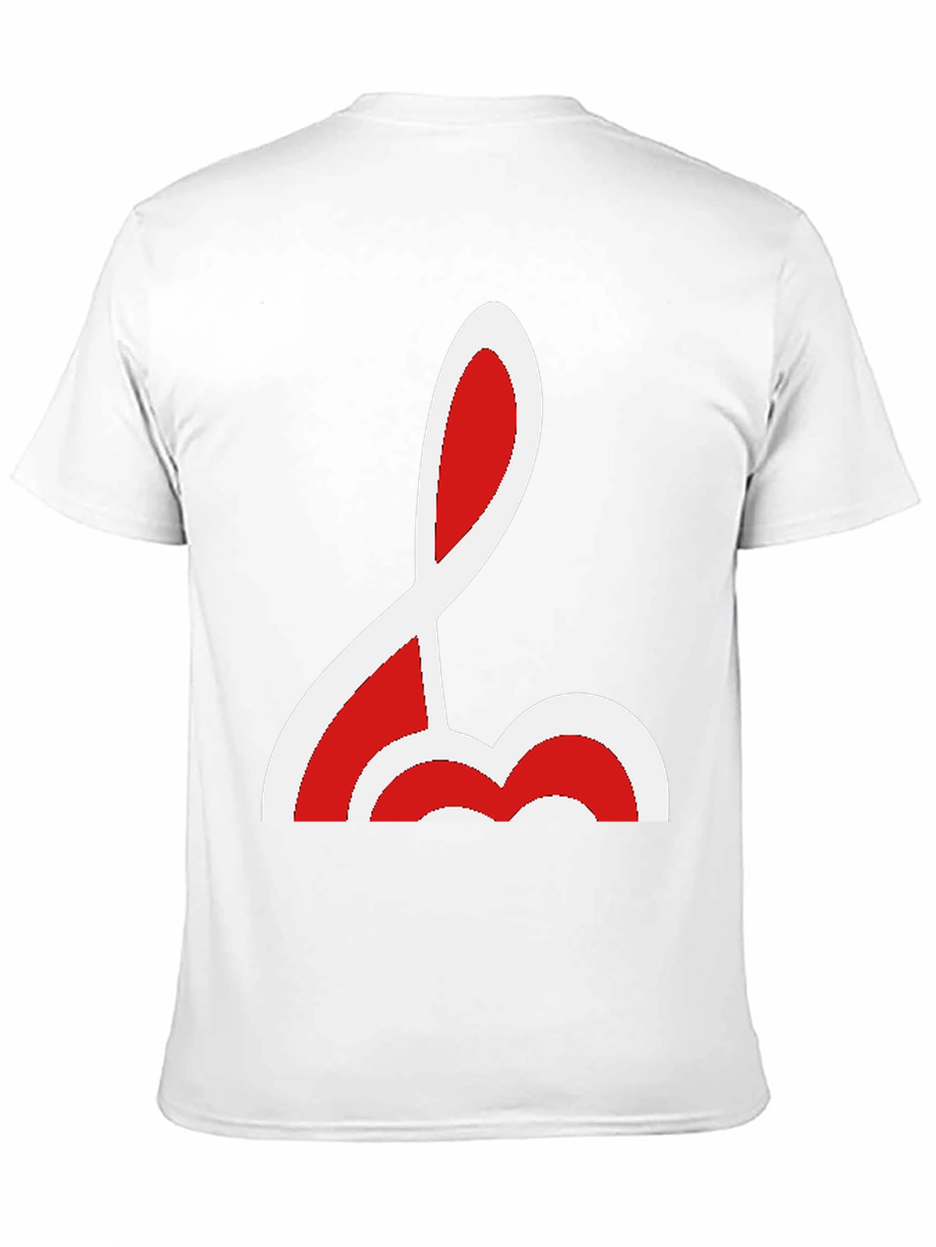Unique Red and White Graphic Tee
