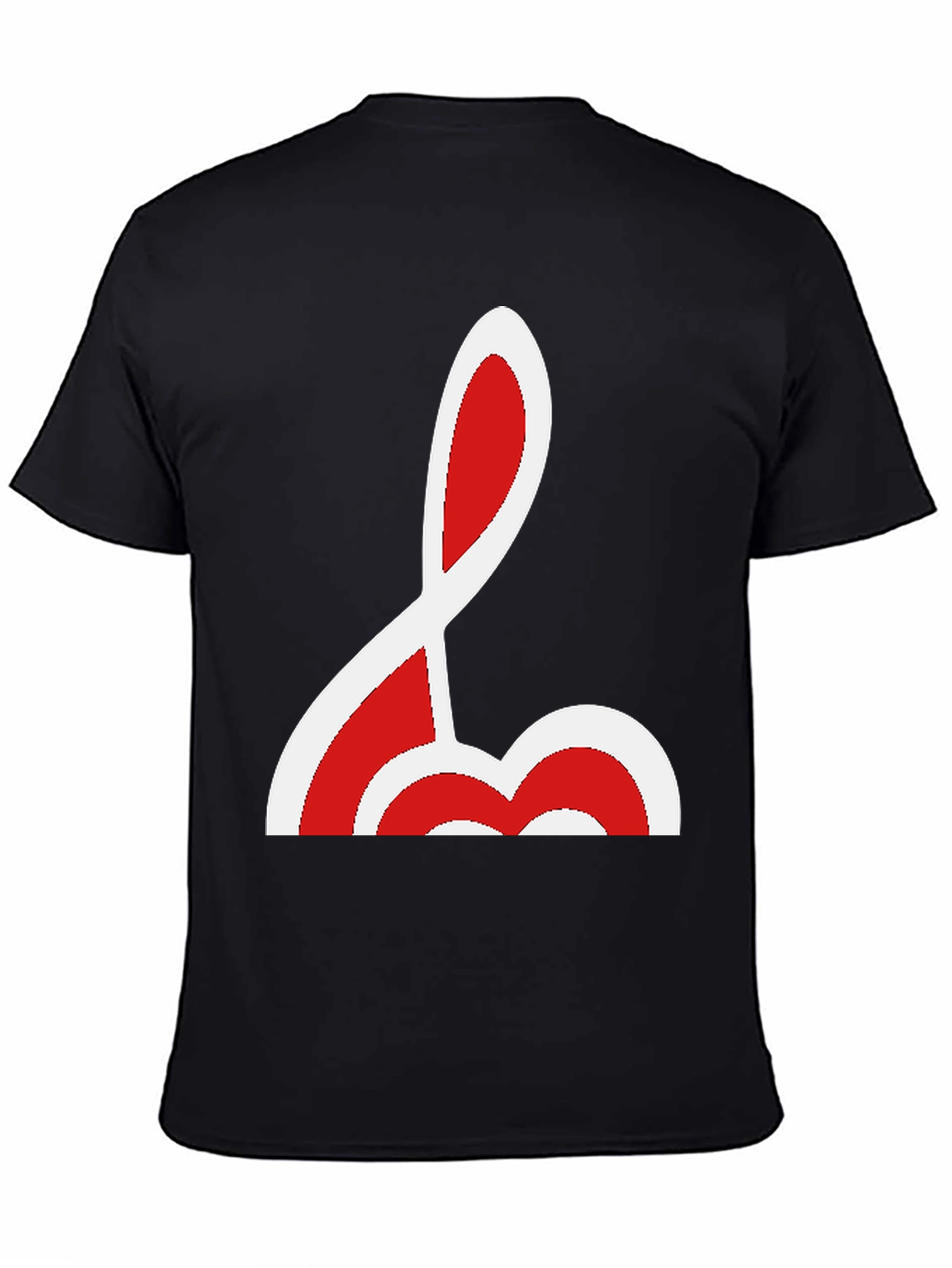 Unique Red and White Graphic Tee