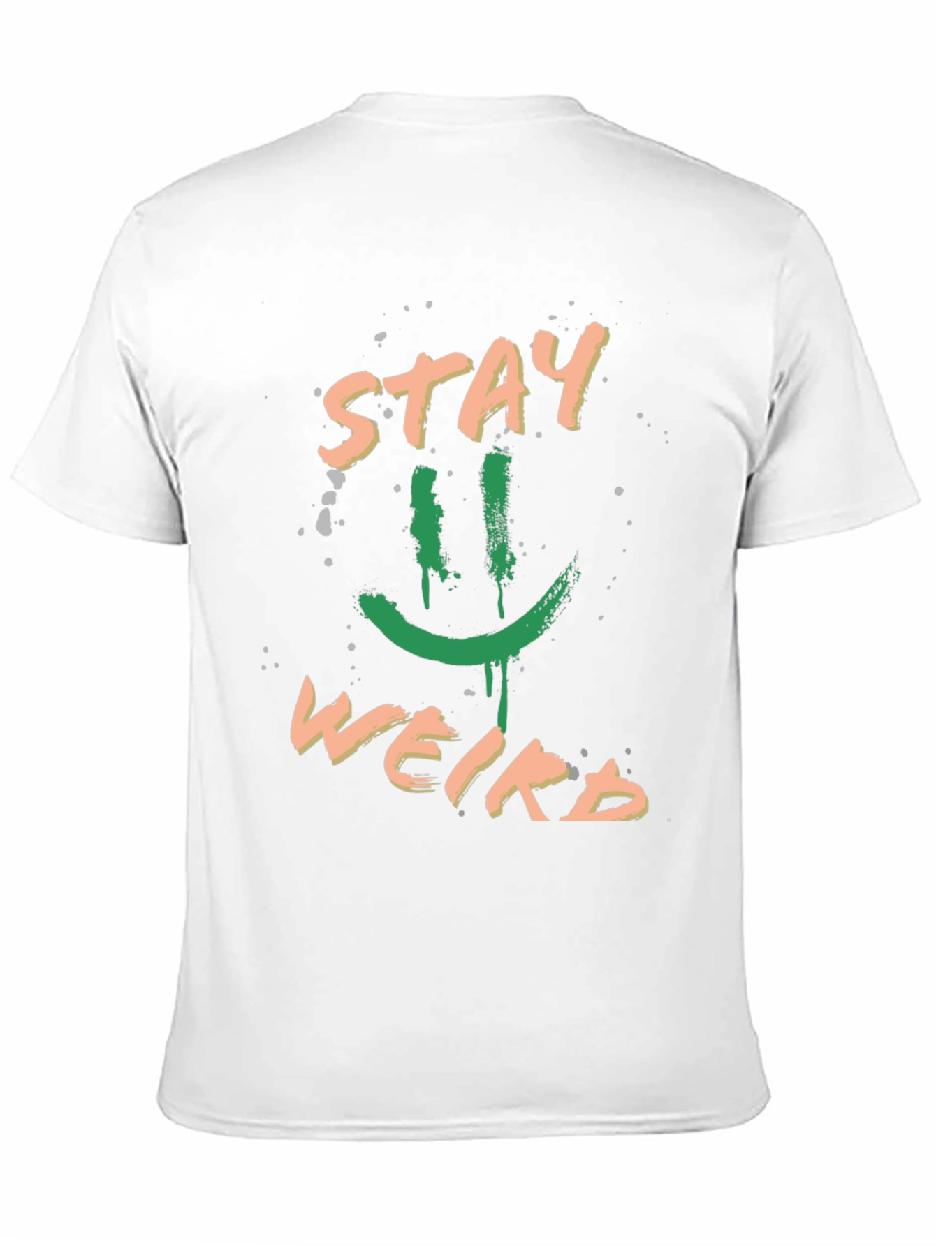 Stay Weird Graphic Tee - Trendy Black T-Shirt