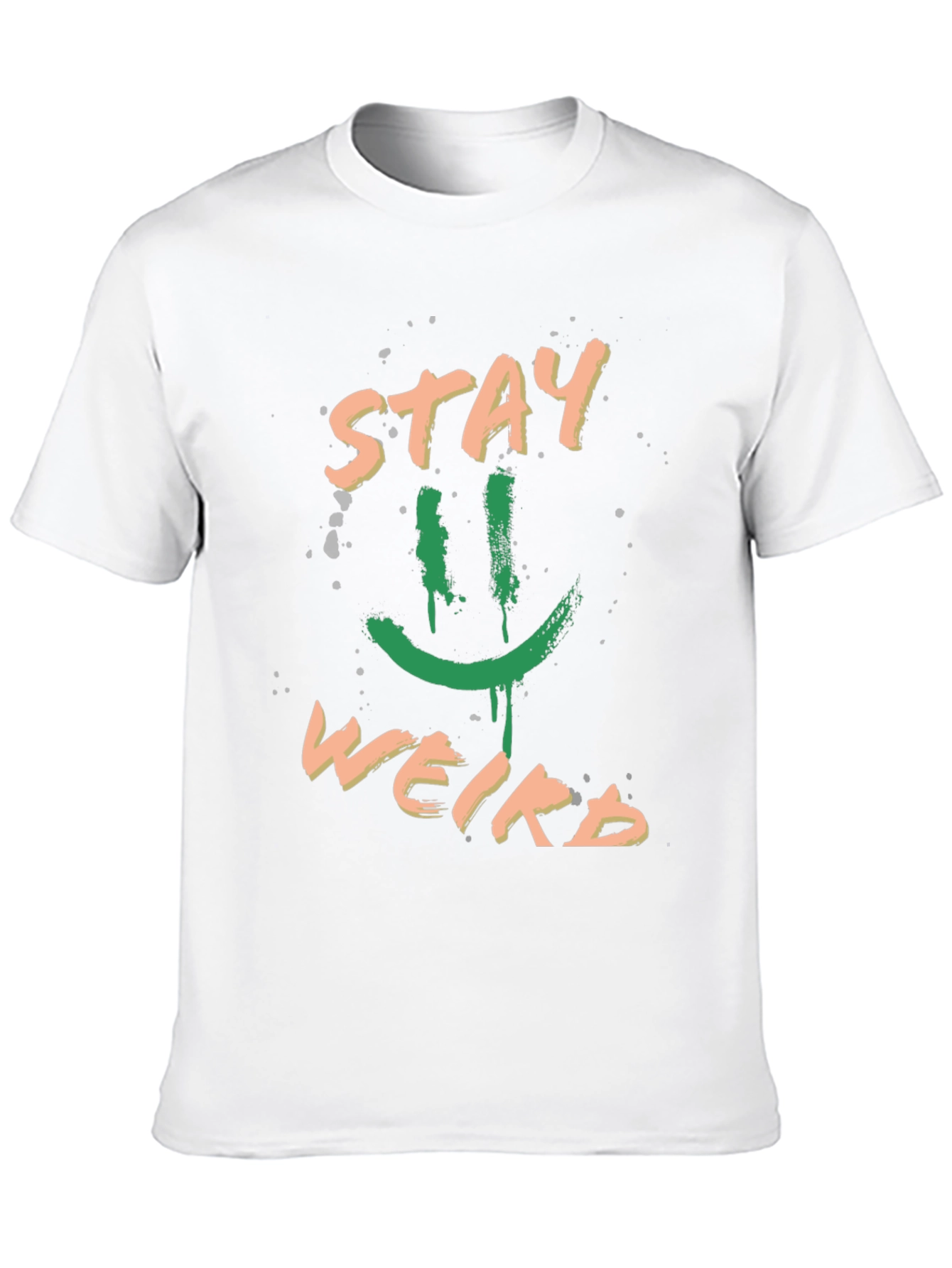 Stay Weird Graphic Tee - Trendy Black T-Shirt