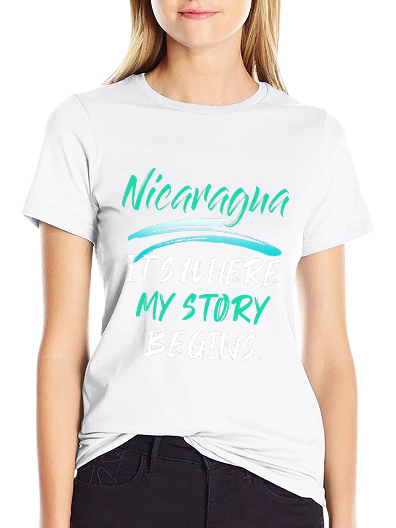 Nicaragua Story T-Shirt - Black Graphic Tee