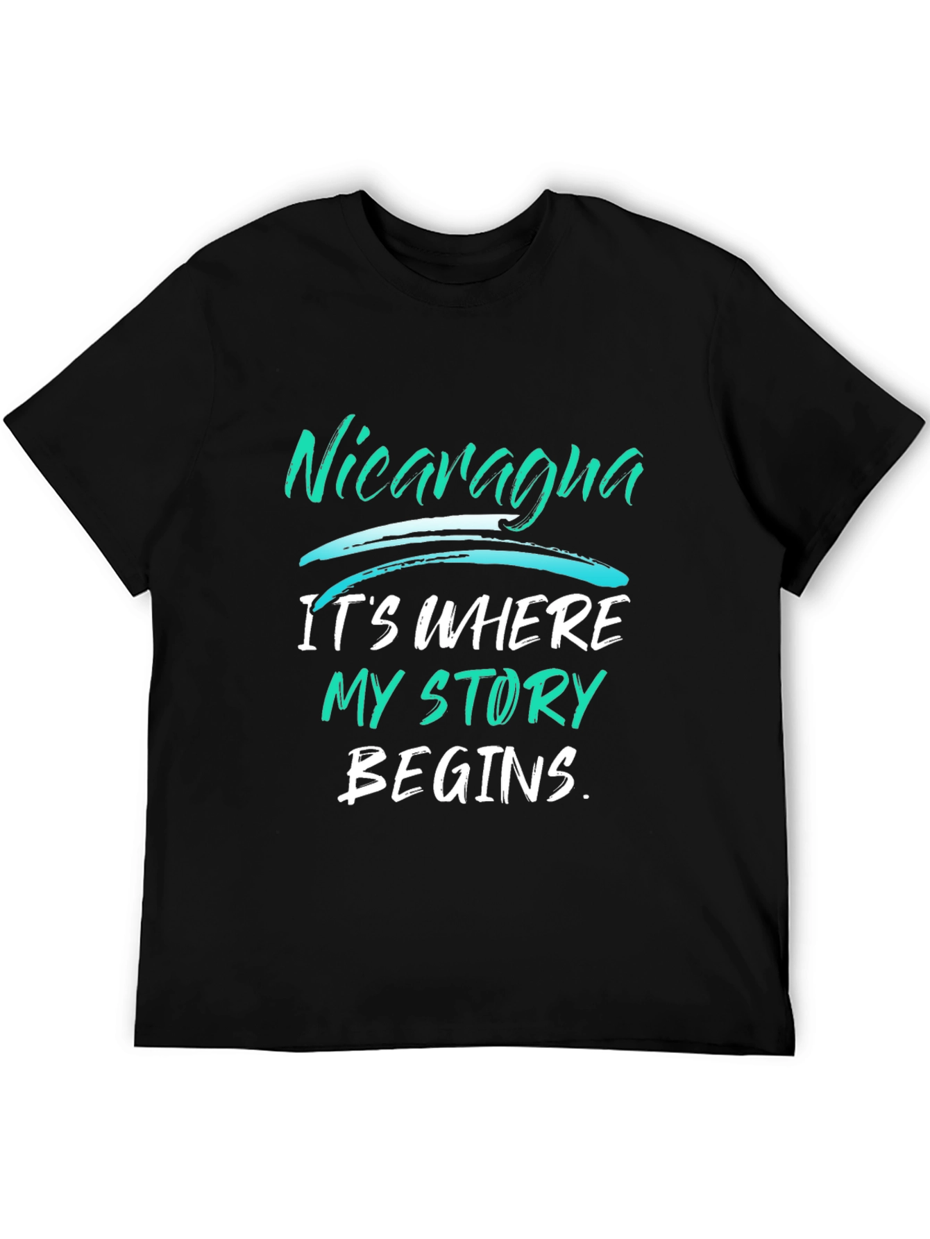 Nicaragua Story T-Shirt - Black Graphic Tee