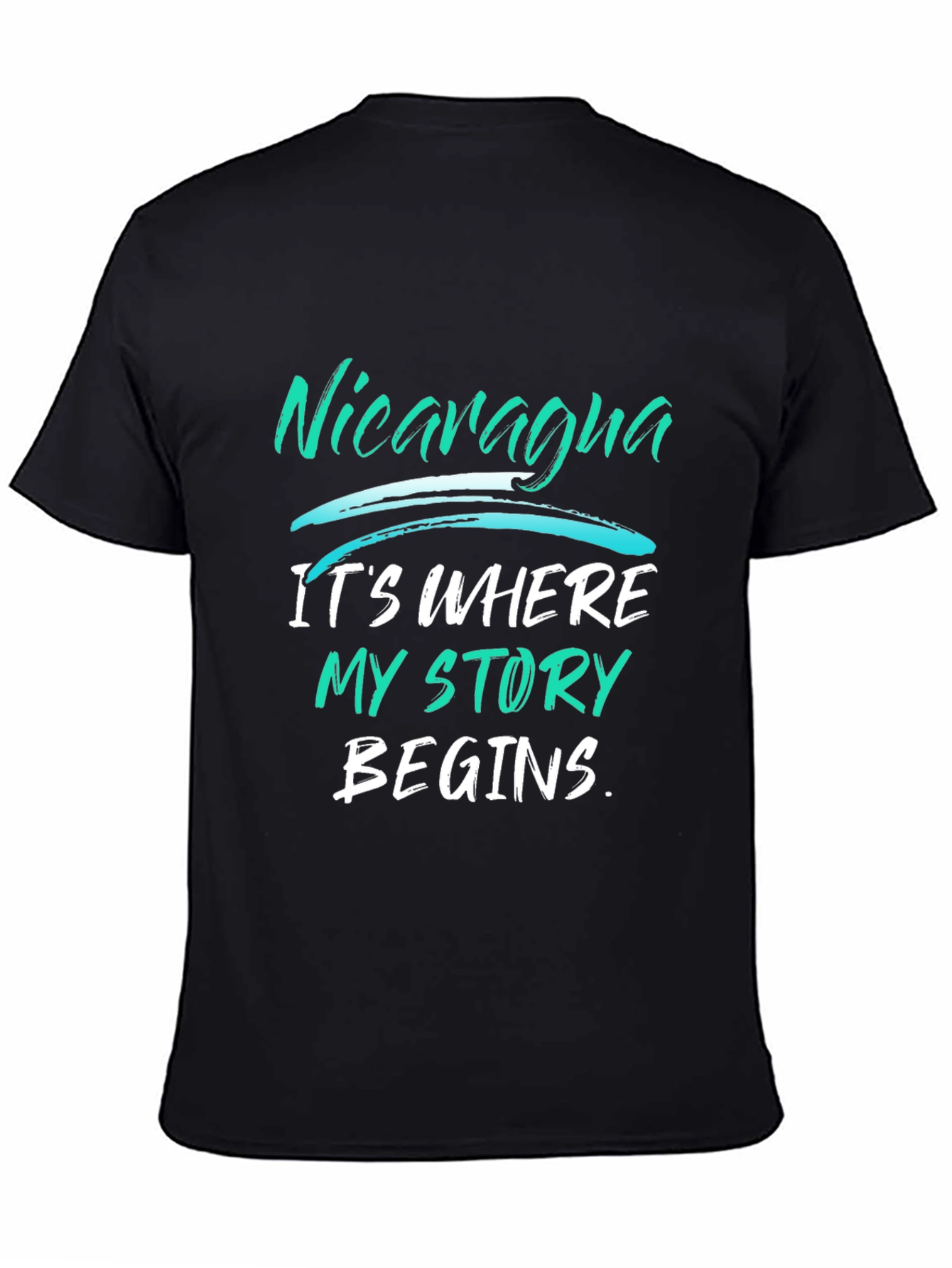Nicaragua Story T-Shirt - Black Graphic Tee