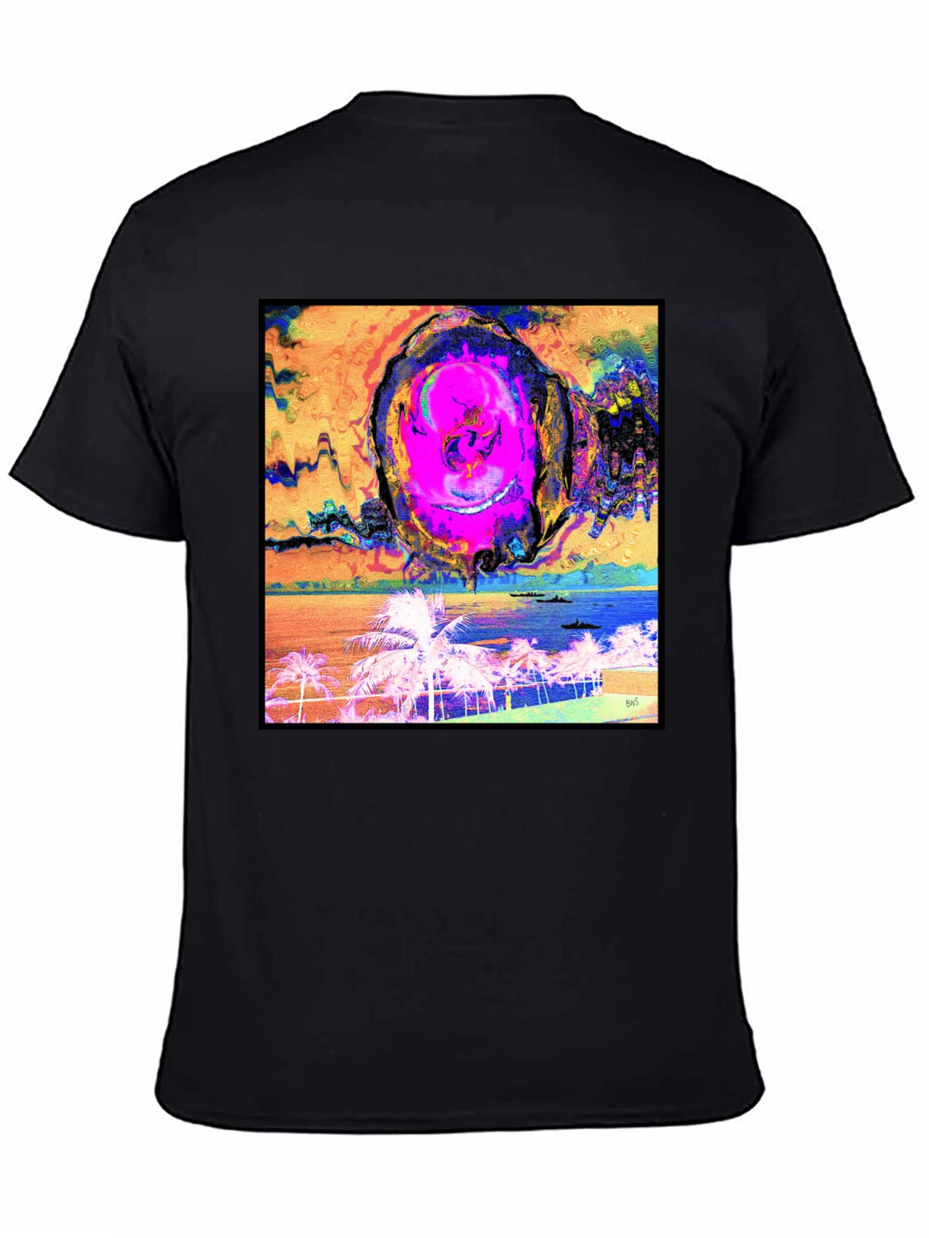 Abstract Beach T-Shirt - Unique Graphic Tee