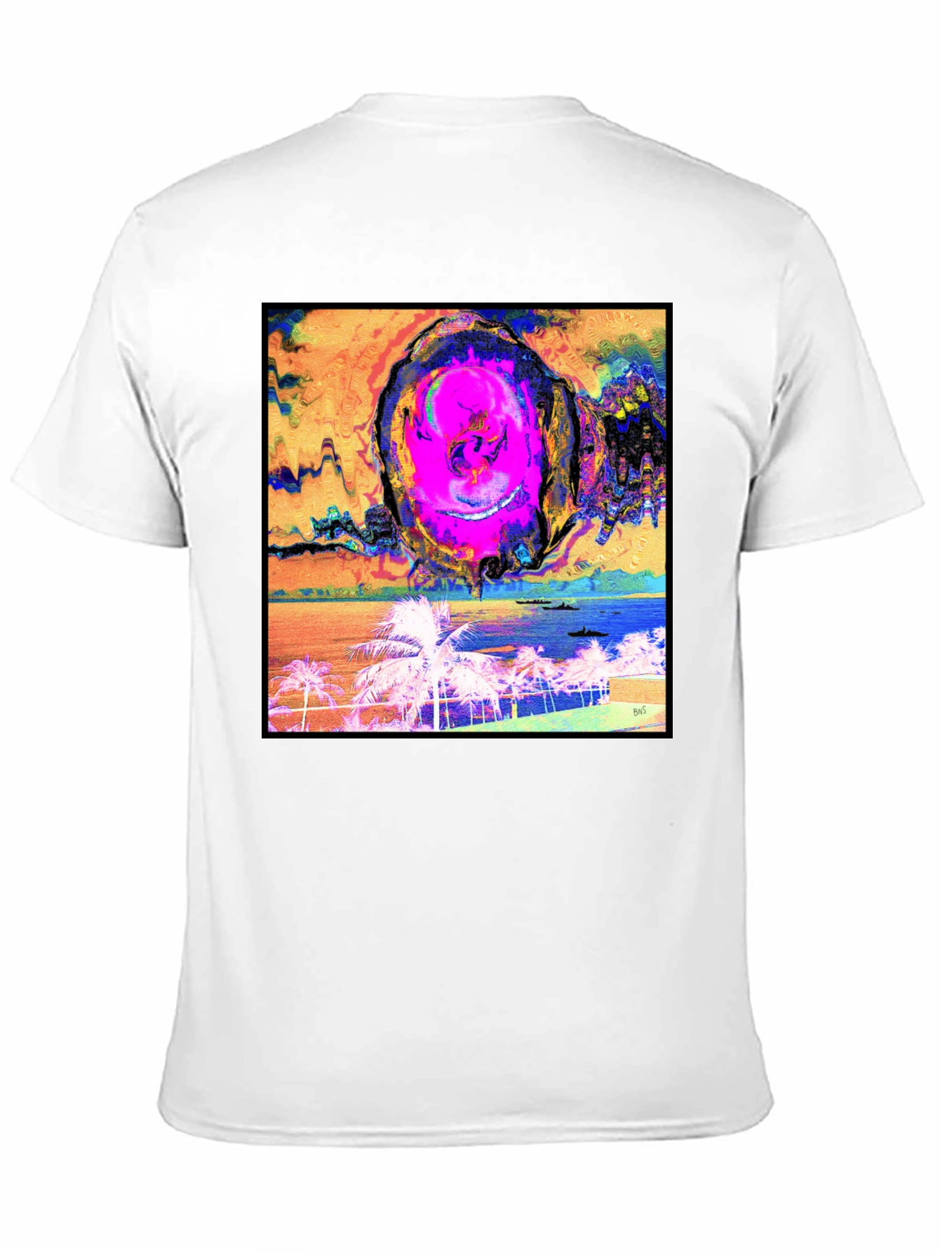 Abstract Beach T-Shirt - Unique Graphic Tee