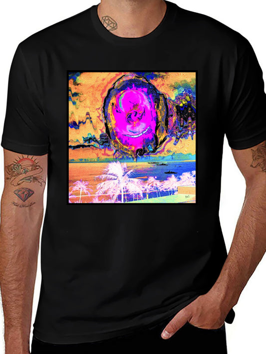 Abstract Beach T-Shirt - Unique Graphic Tee