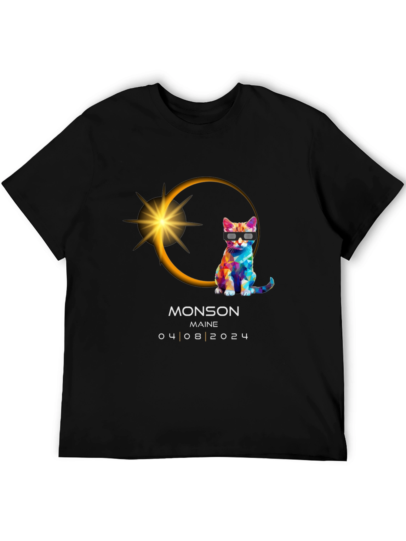 Monson Maine Eclipse Cat T-Shirt 04/08/2024