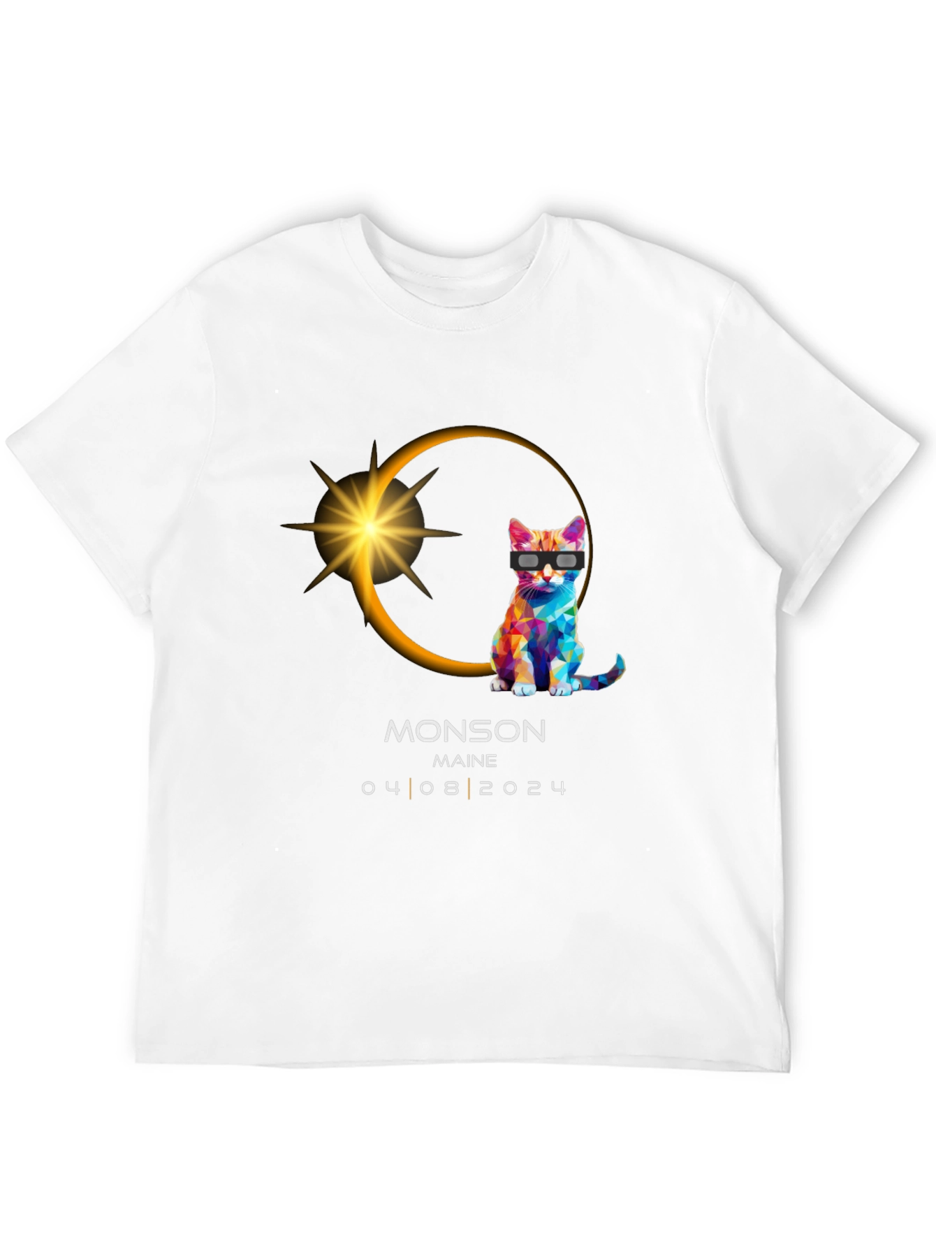 Monson Maine Eclipse Cat T-Shirt 04/08/2024