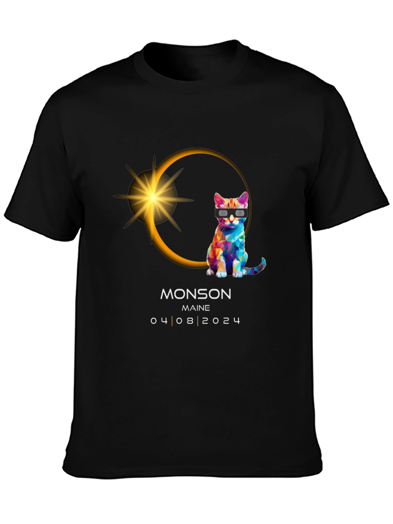 Monson Maine Eclipse Cat T-Shirt 04/08/2024