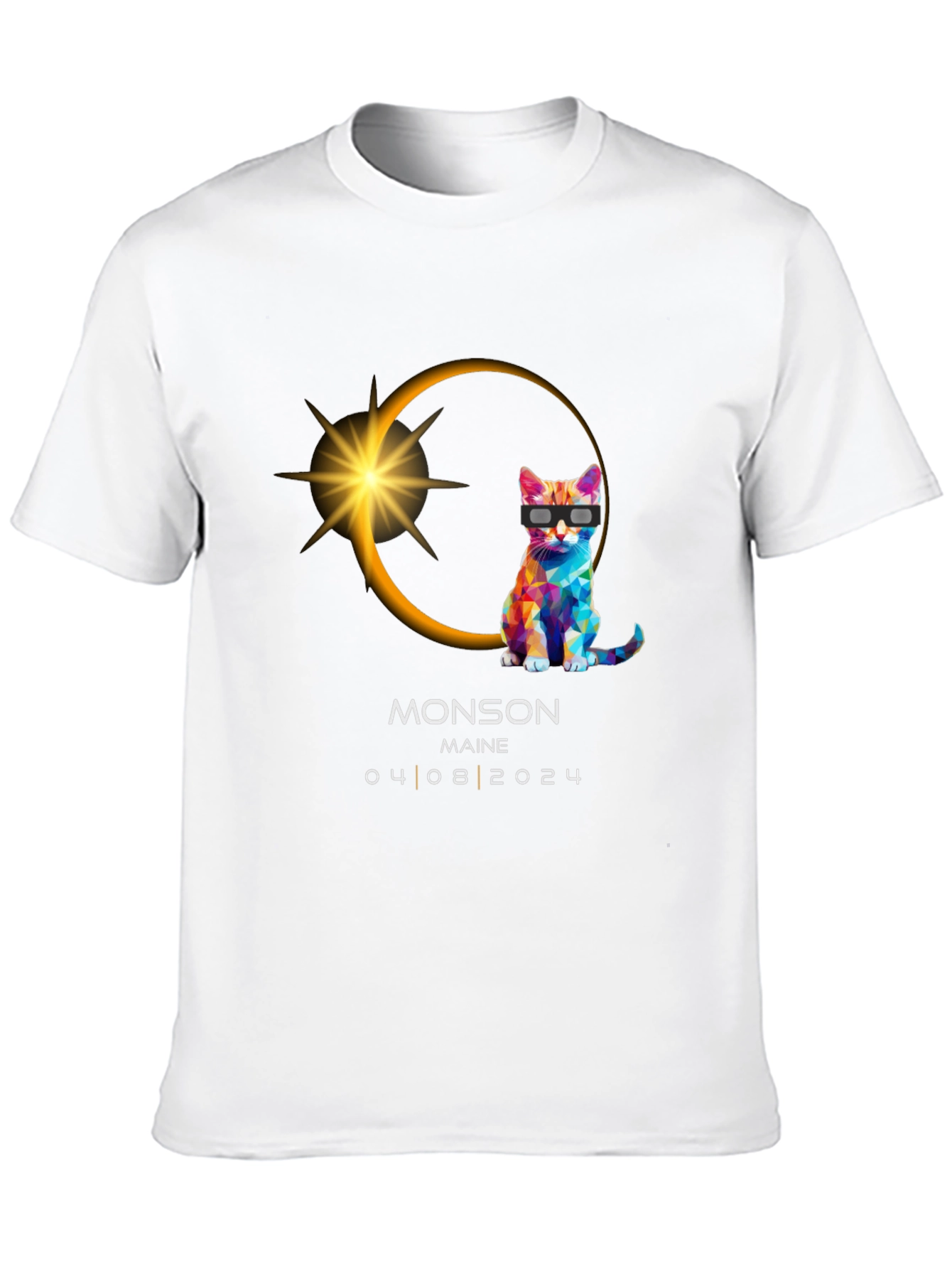 Monson Maine Eclipse Cat T-Shirt 04/08/2024