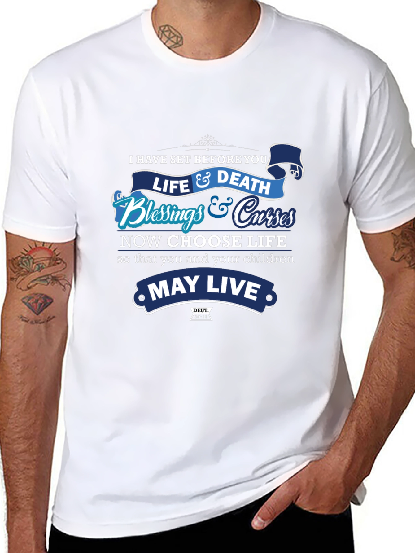 Choose Life T-Shirt: Blessings & Curses Graphic Tee