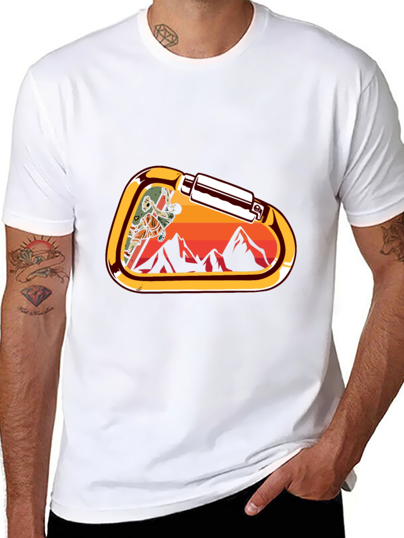 Climbing Carabiner Graphic T-Shirt