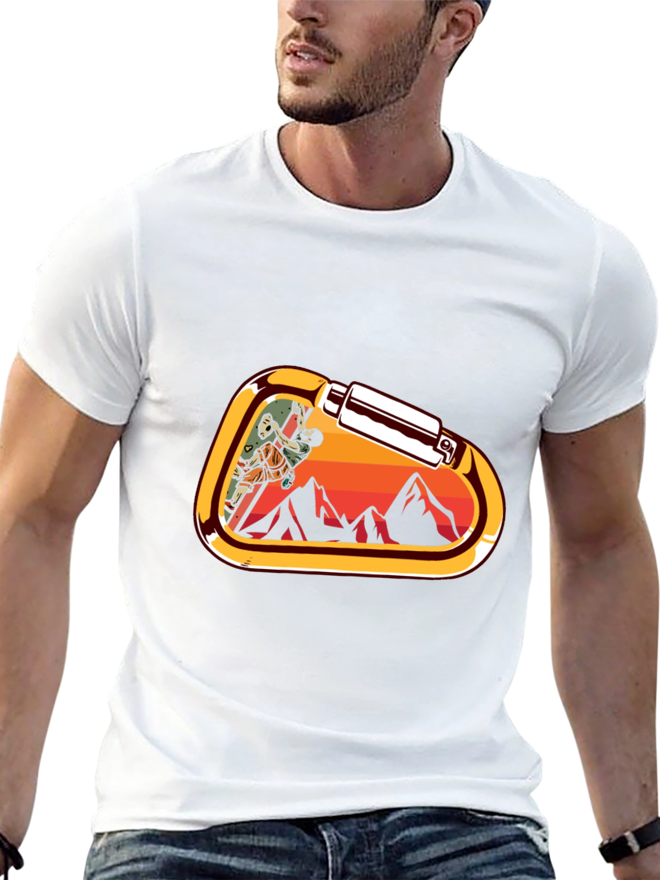 Climbing Carabiner Graphic T-Shirt