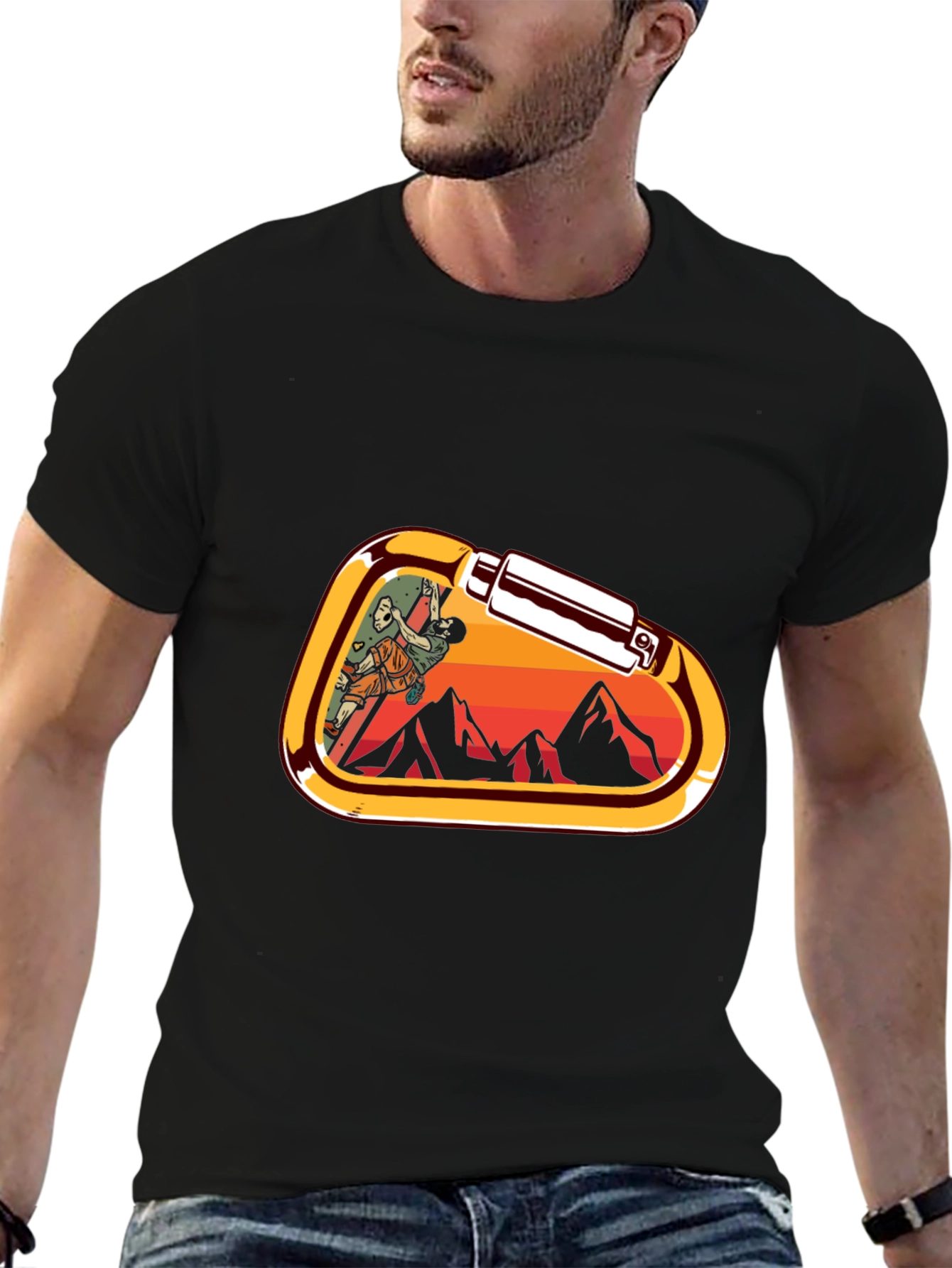 Climbing Carabiner Graphic T-Shirt