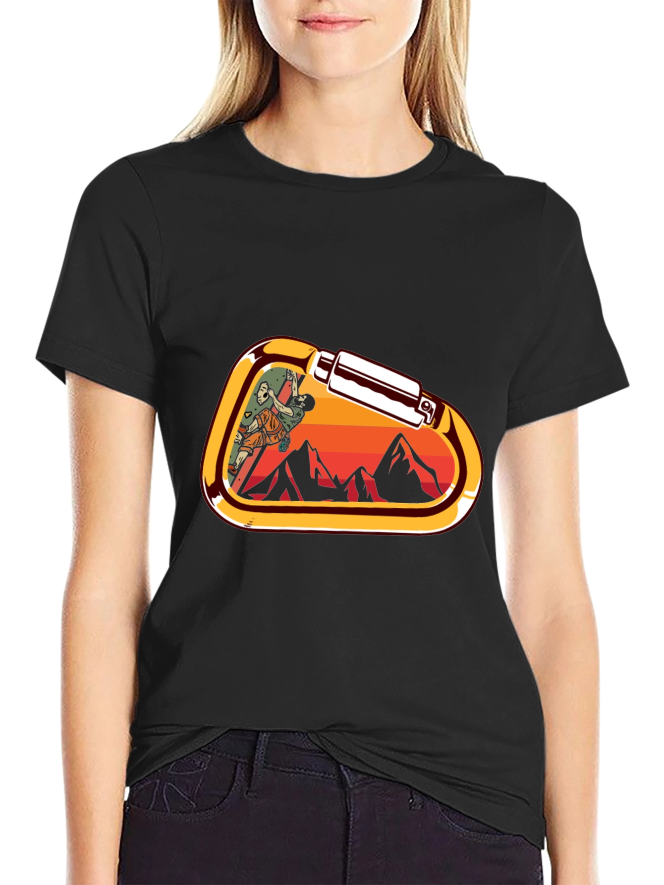 Climbing Carabiner Graphic T-Shirt