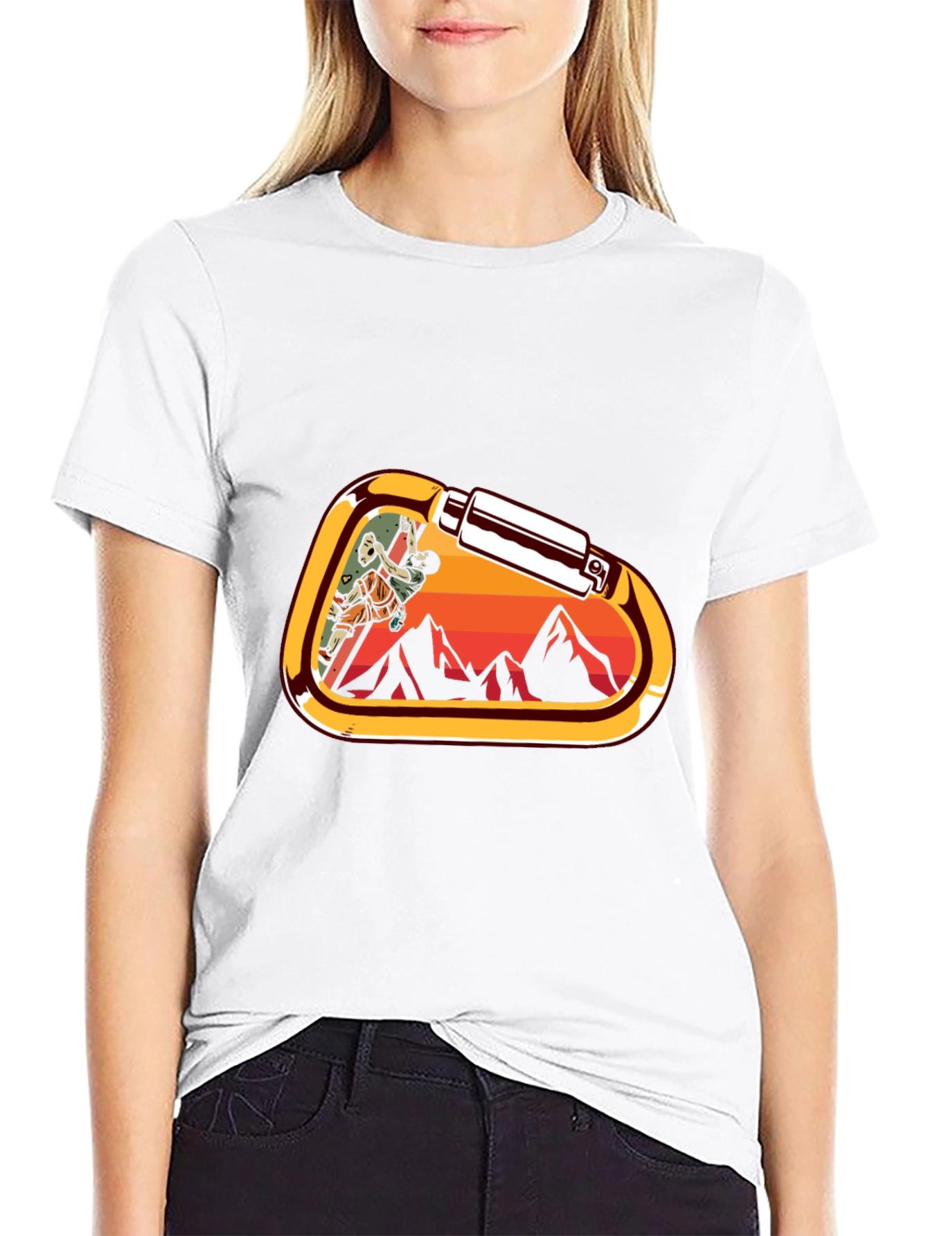 Climbing Carabiner Graphic T-Shirt
