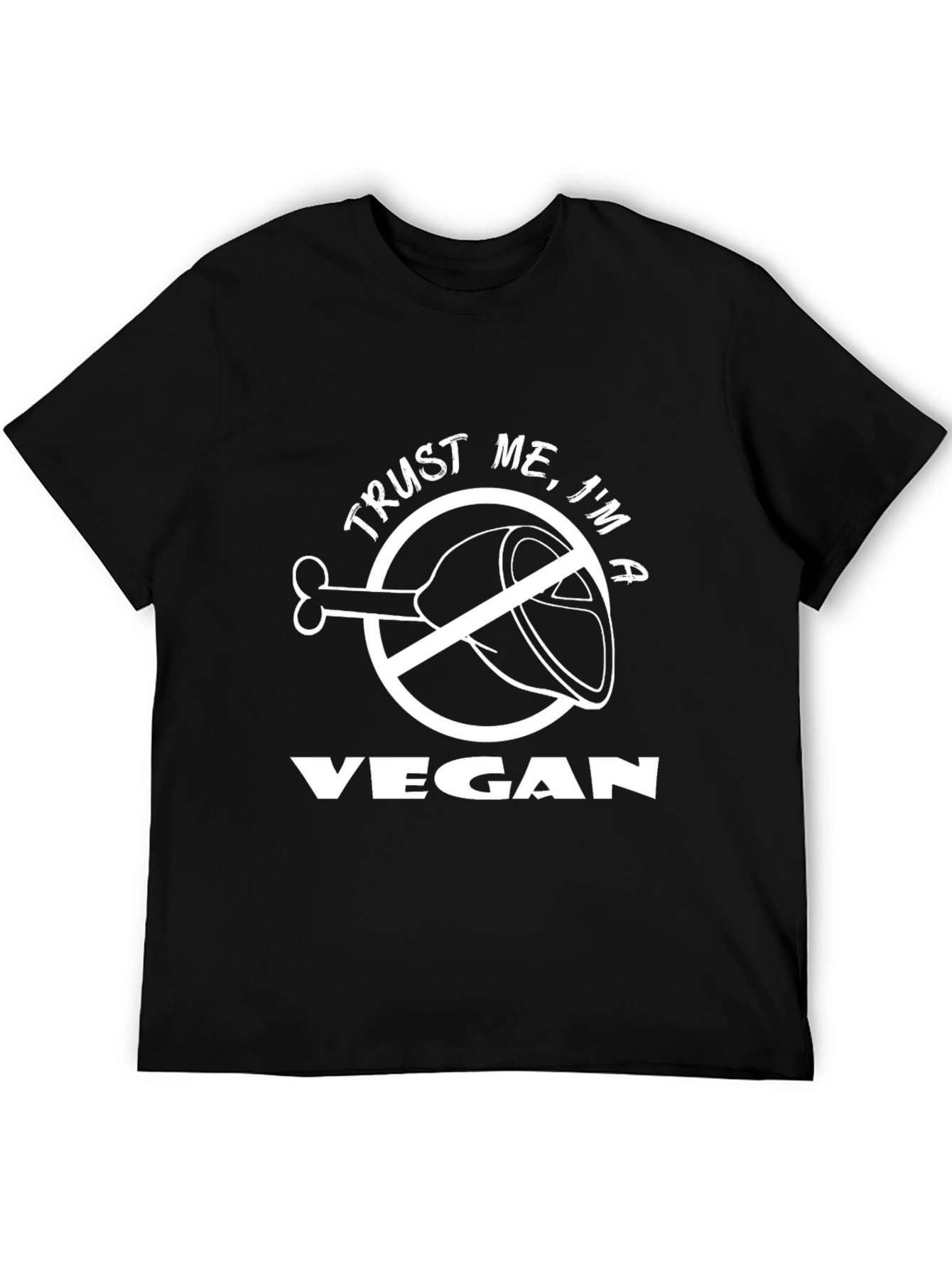 Trust Me Im A Vegan Funny Graphic T-Shirt