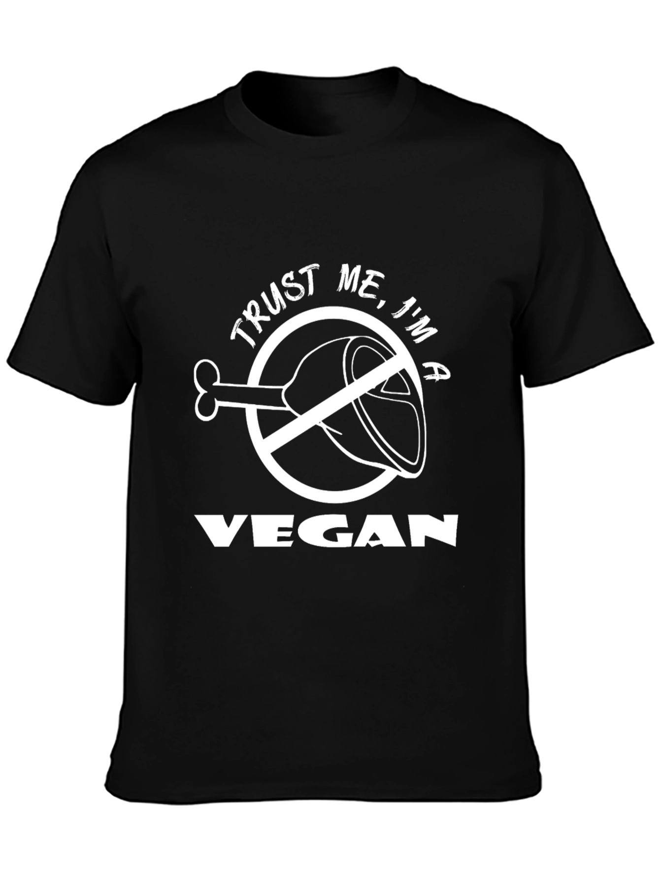 Trust Me Im A Vegan Funny Graphic T-Shirt