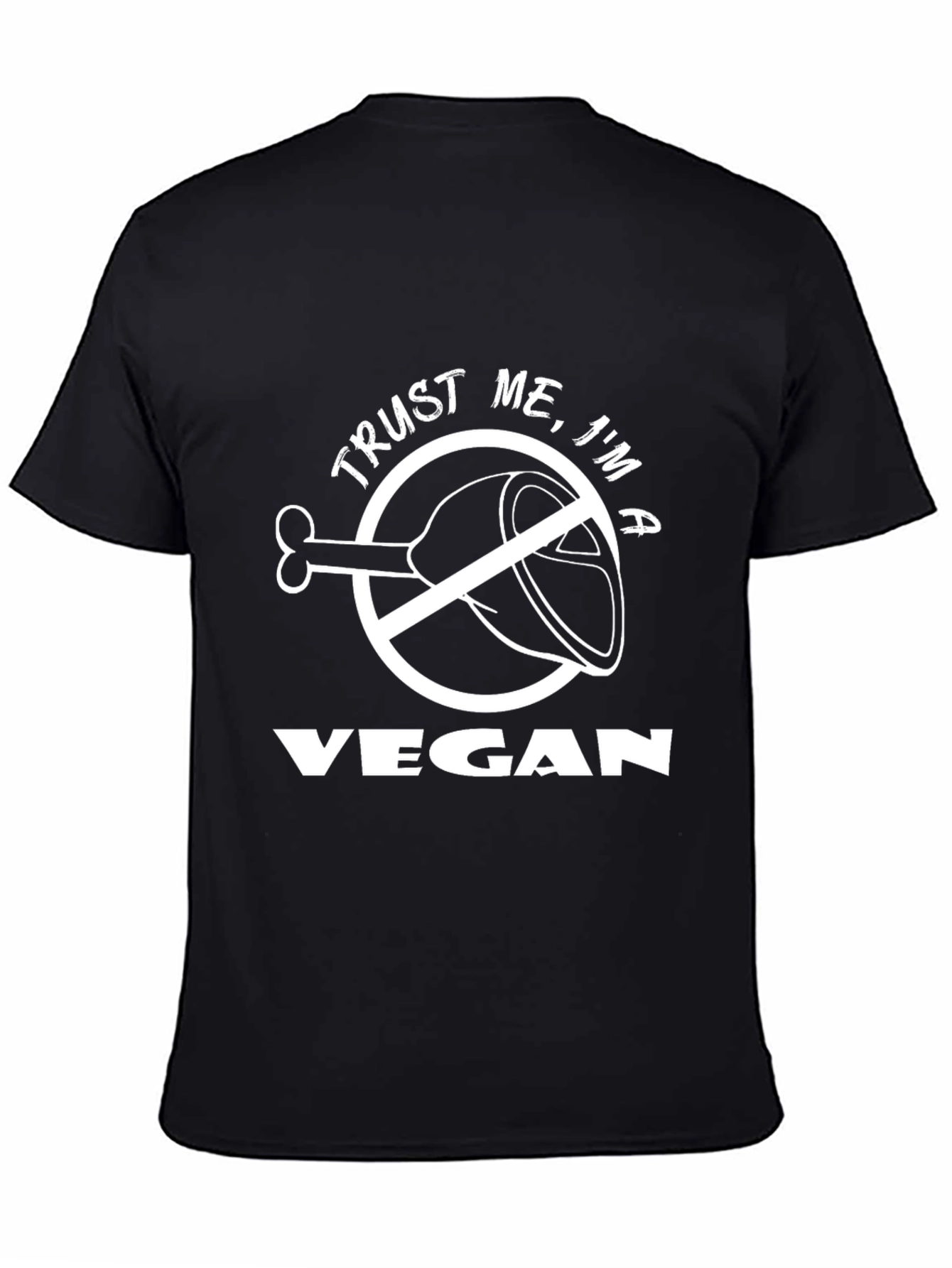 Trust Me Im A Vegan Funny Graphic T-Shirt