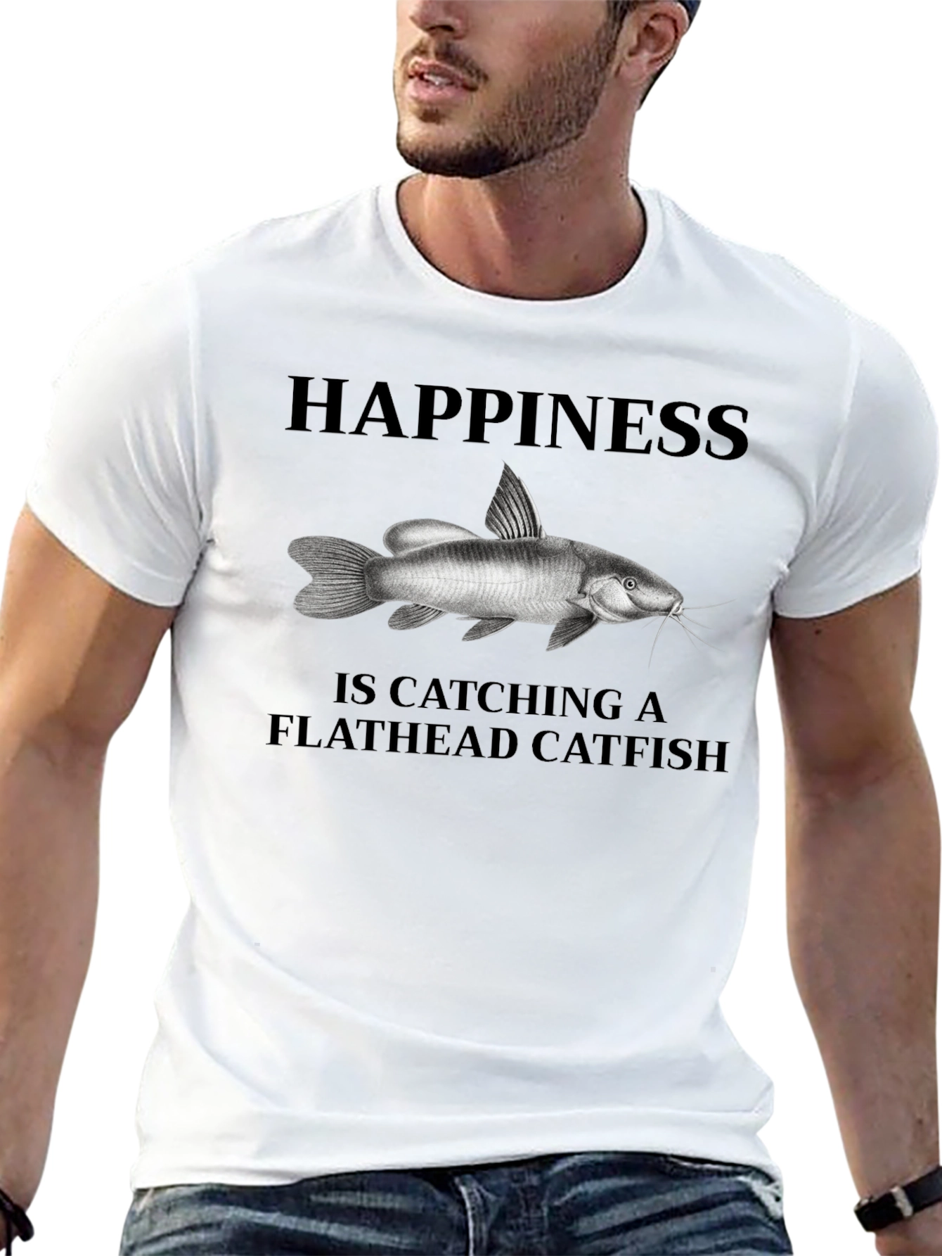 Happiness is Catching Flathead Catfish T-Shirt