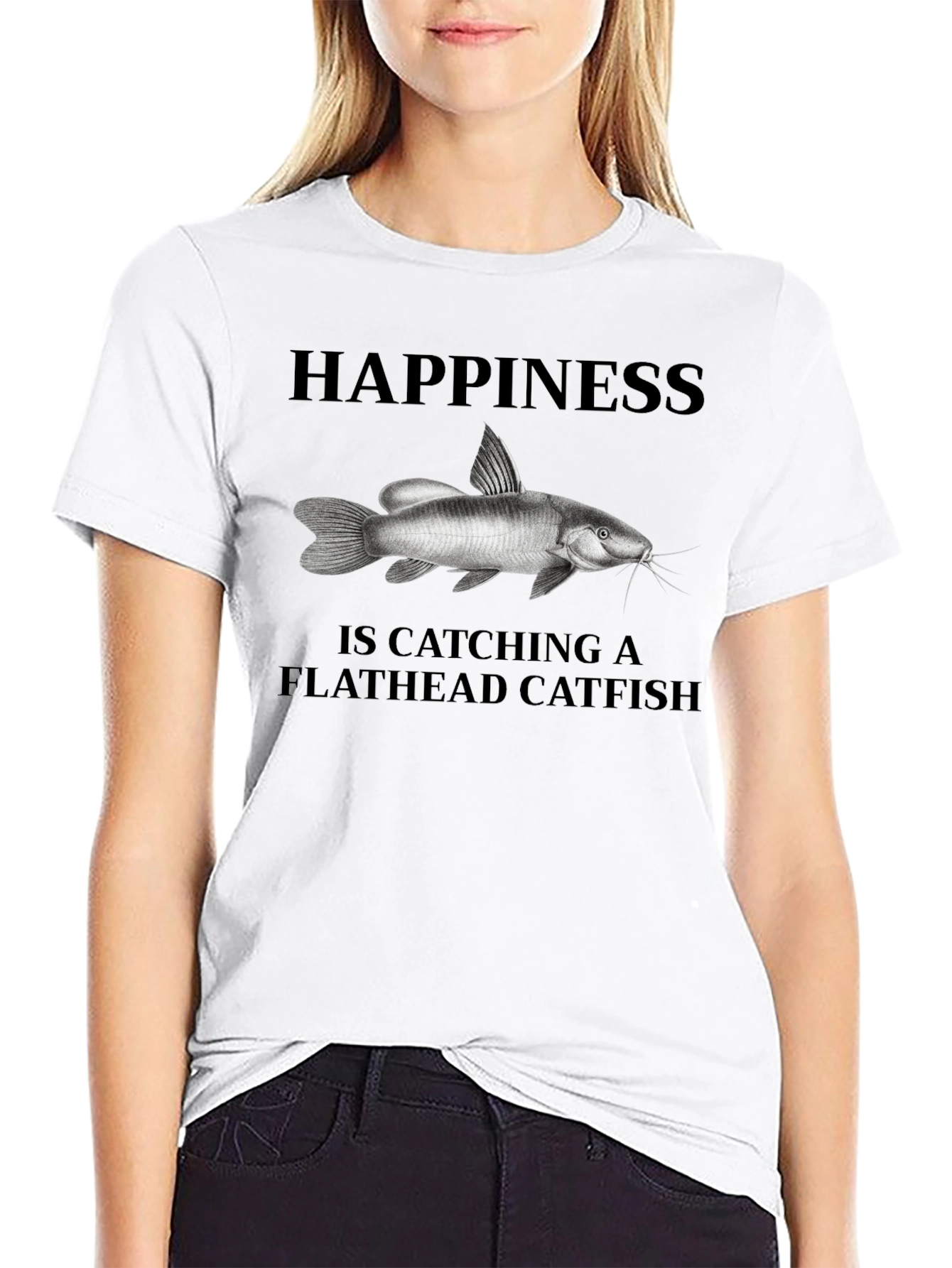Happiness is Catching Flathead Catfish T-Shirt