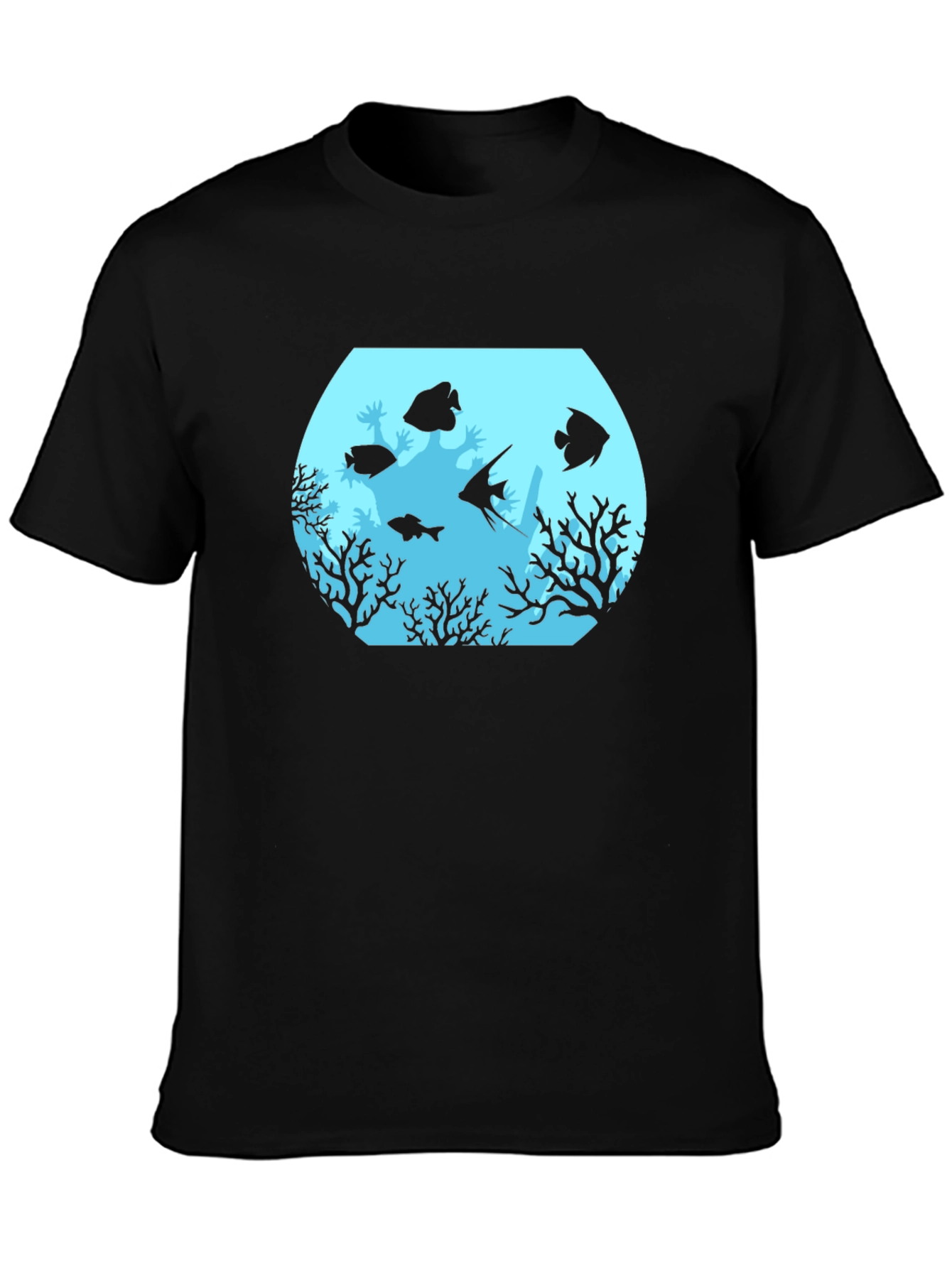 Aquarium Graphic Black T-Shirt