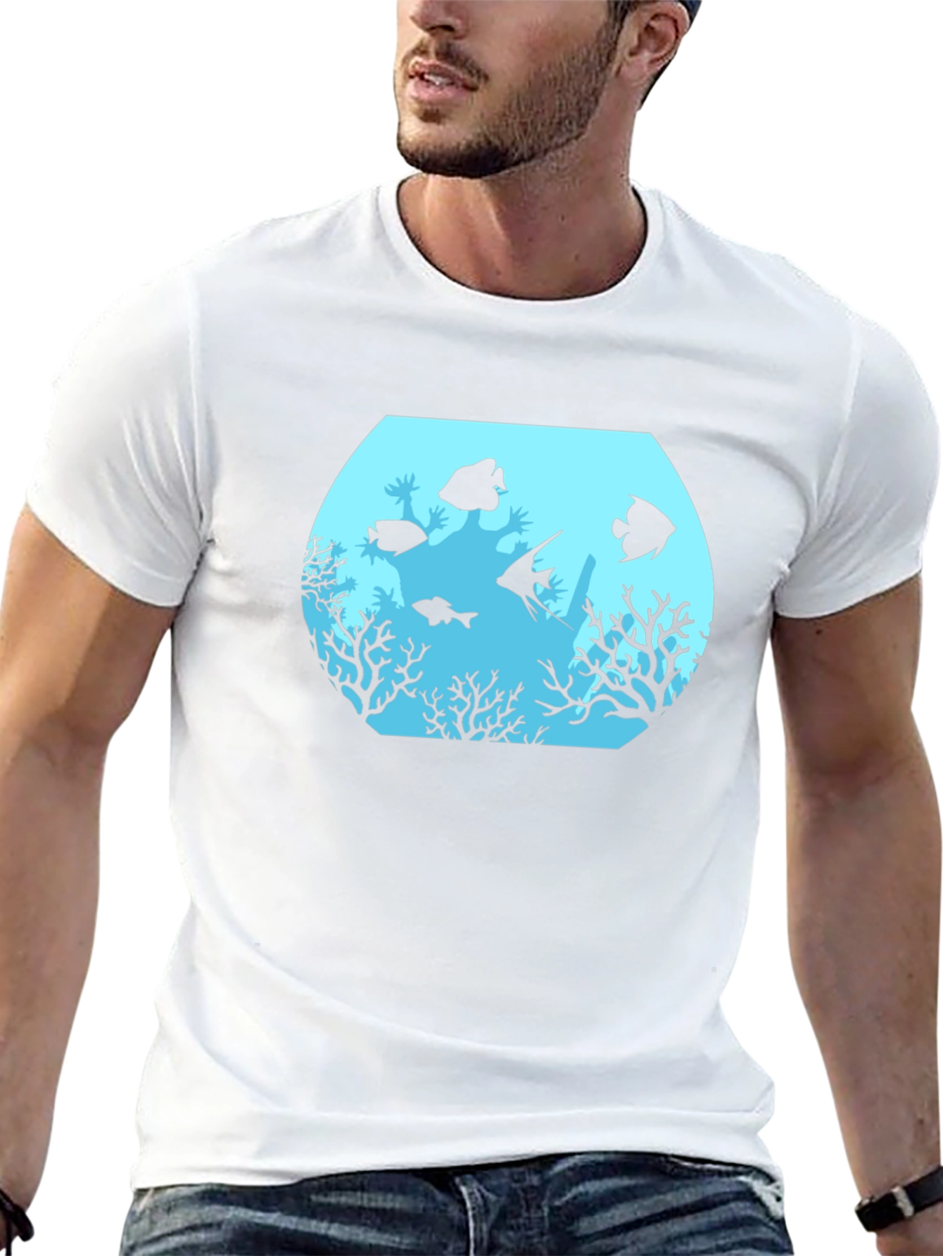 Aquarium Graphic Black T-Shirt