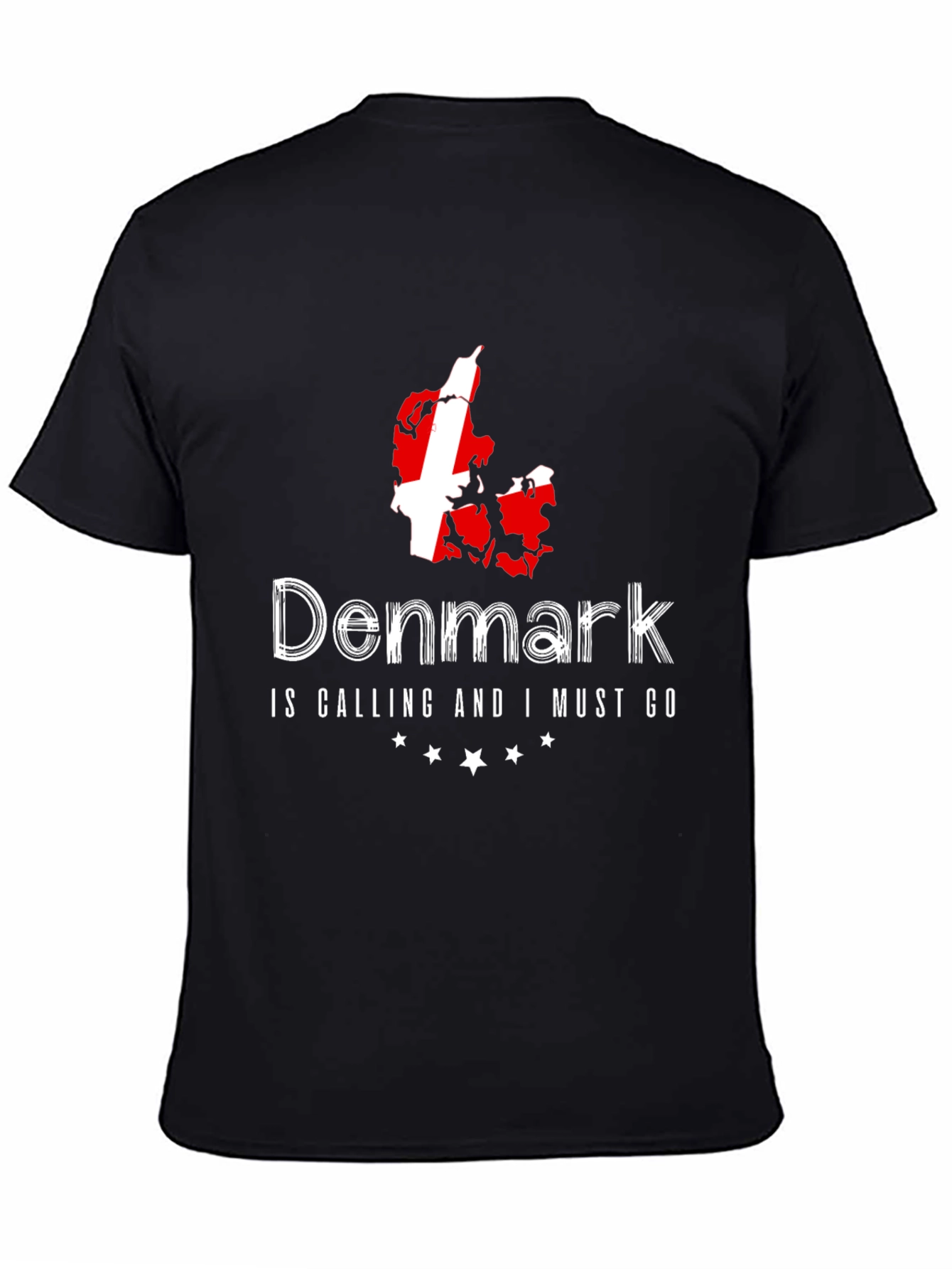 Denmark Calling Black T-Shirt