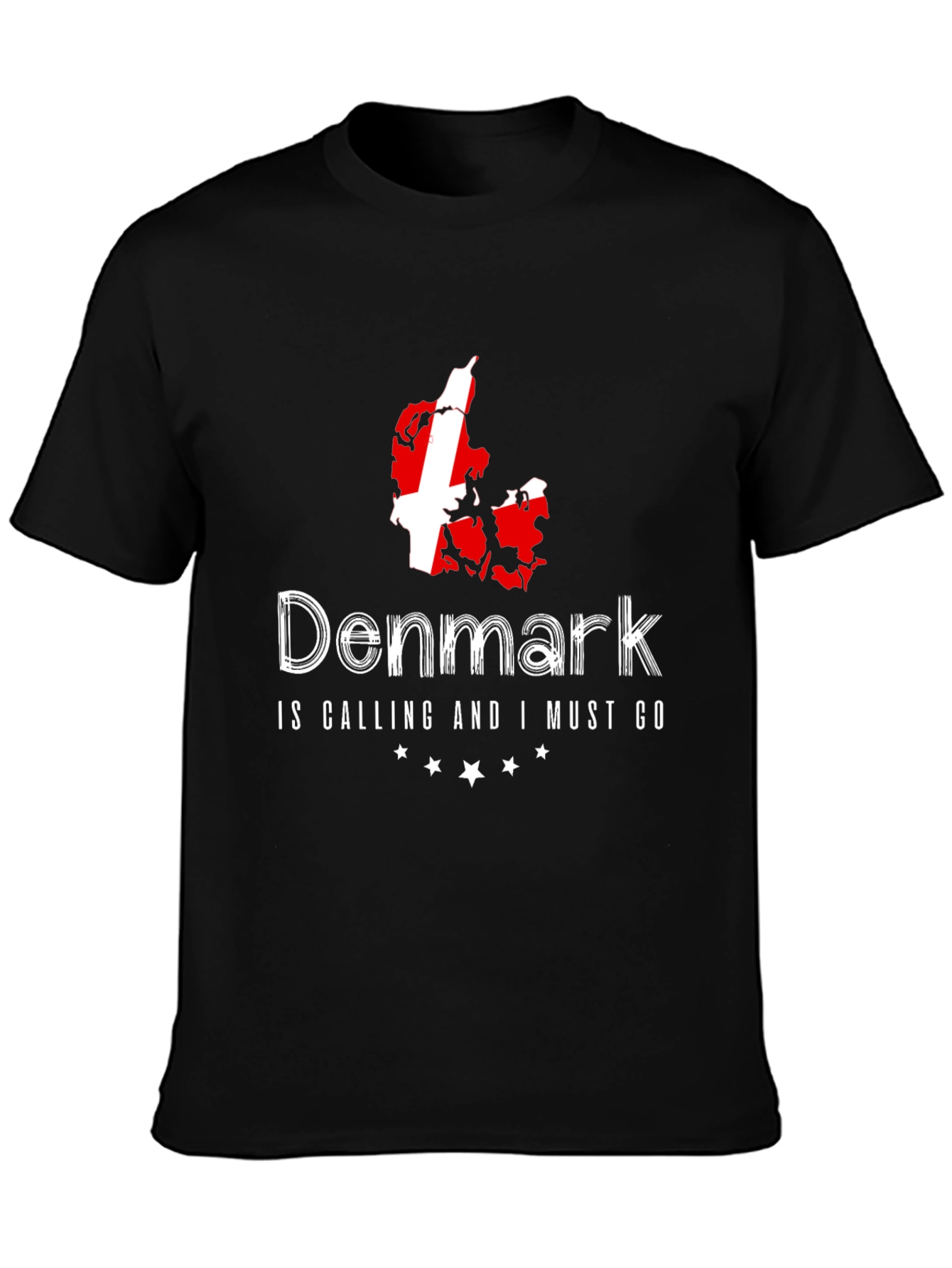 Denmark Calling Black T-Shirt