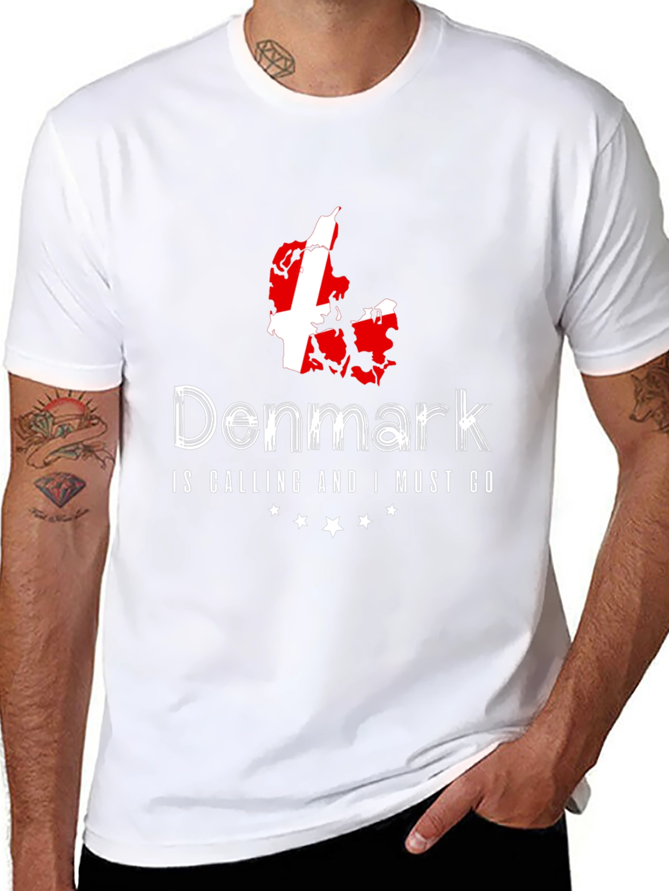 Denmark Calling Black T-Shirt
