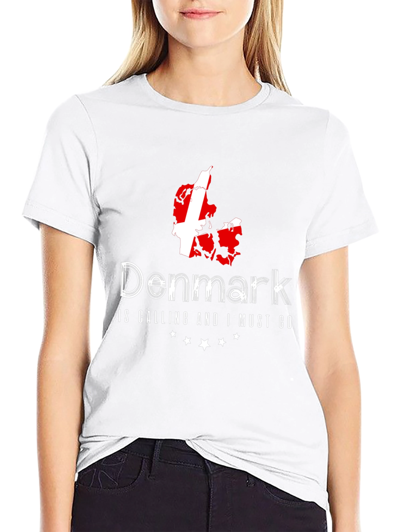 Denmark Calling Black T-Shirt