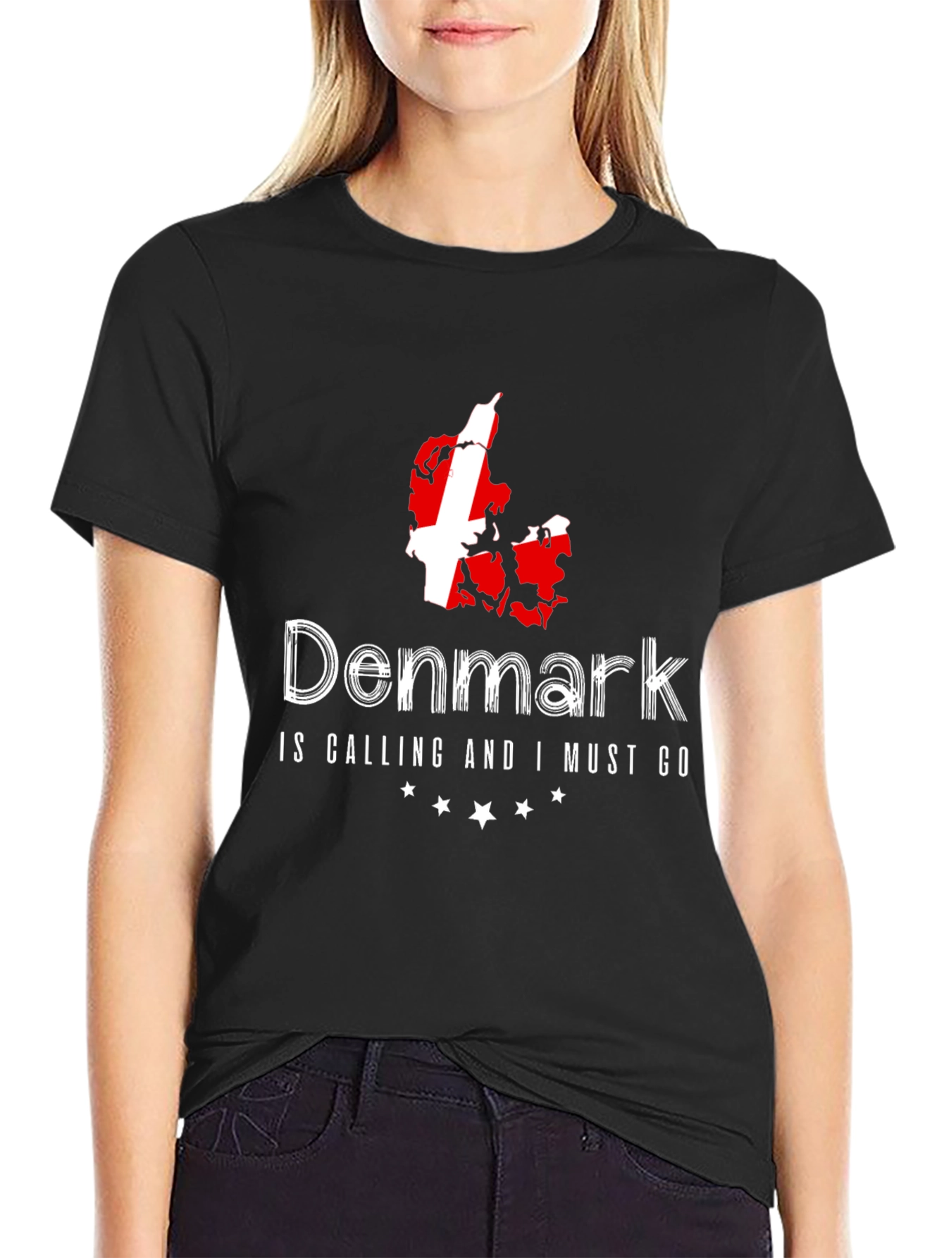 Denmark Calling Black T-Shirt