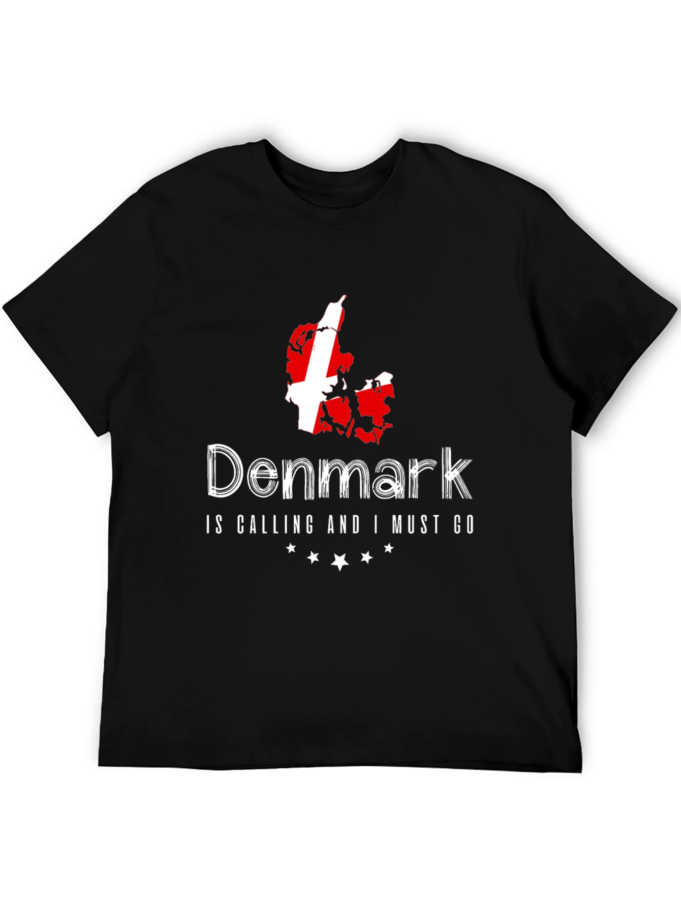Denmark Calling Black T-Shirt