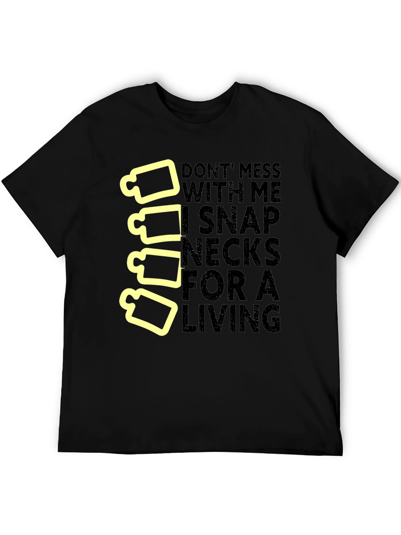 Snap Necks T-Shirt: Chiropractor Humor Tee
