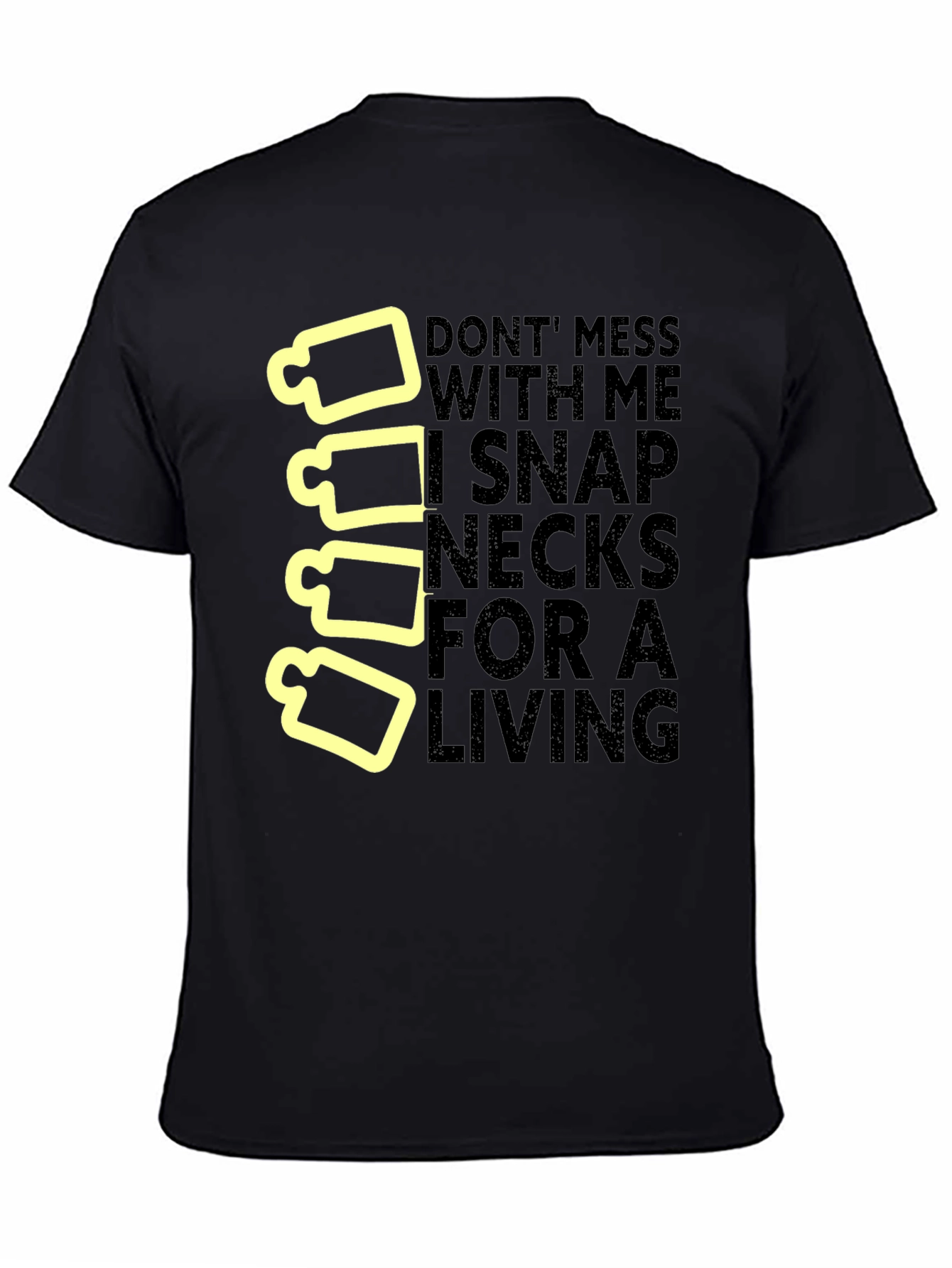 Snap Necks T-Shirt: Chiropractor Humor Tee