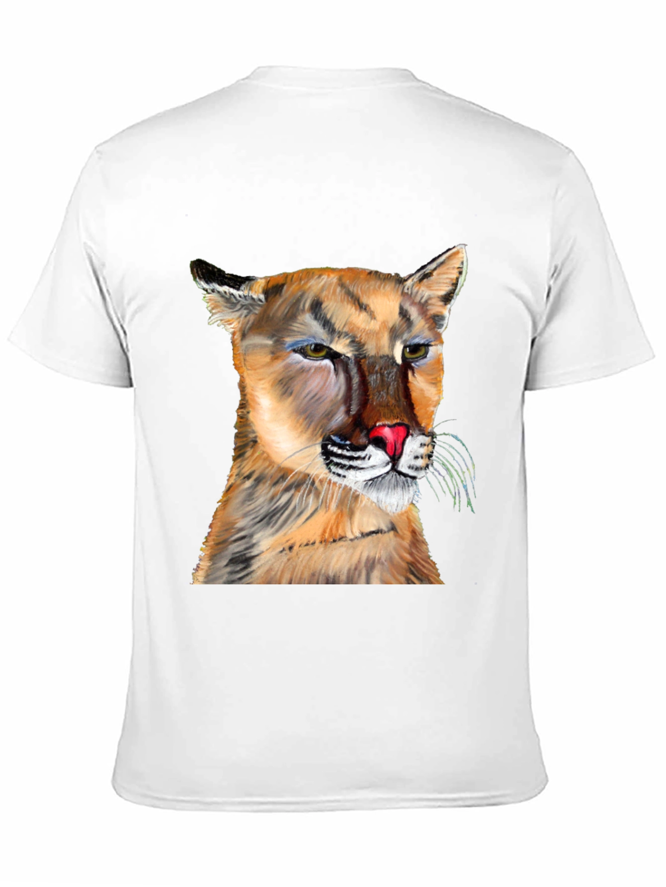 Cougar Graphic Tee - Black Crew Neck