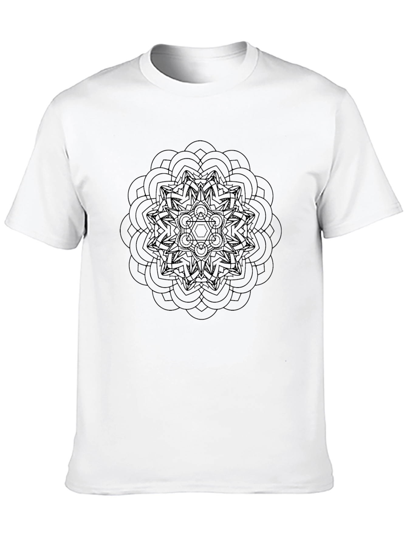 Black Mandala Graphic T-Shirt