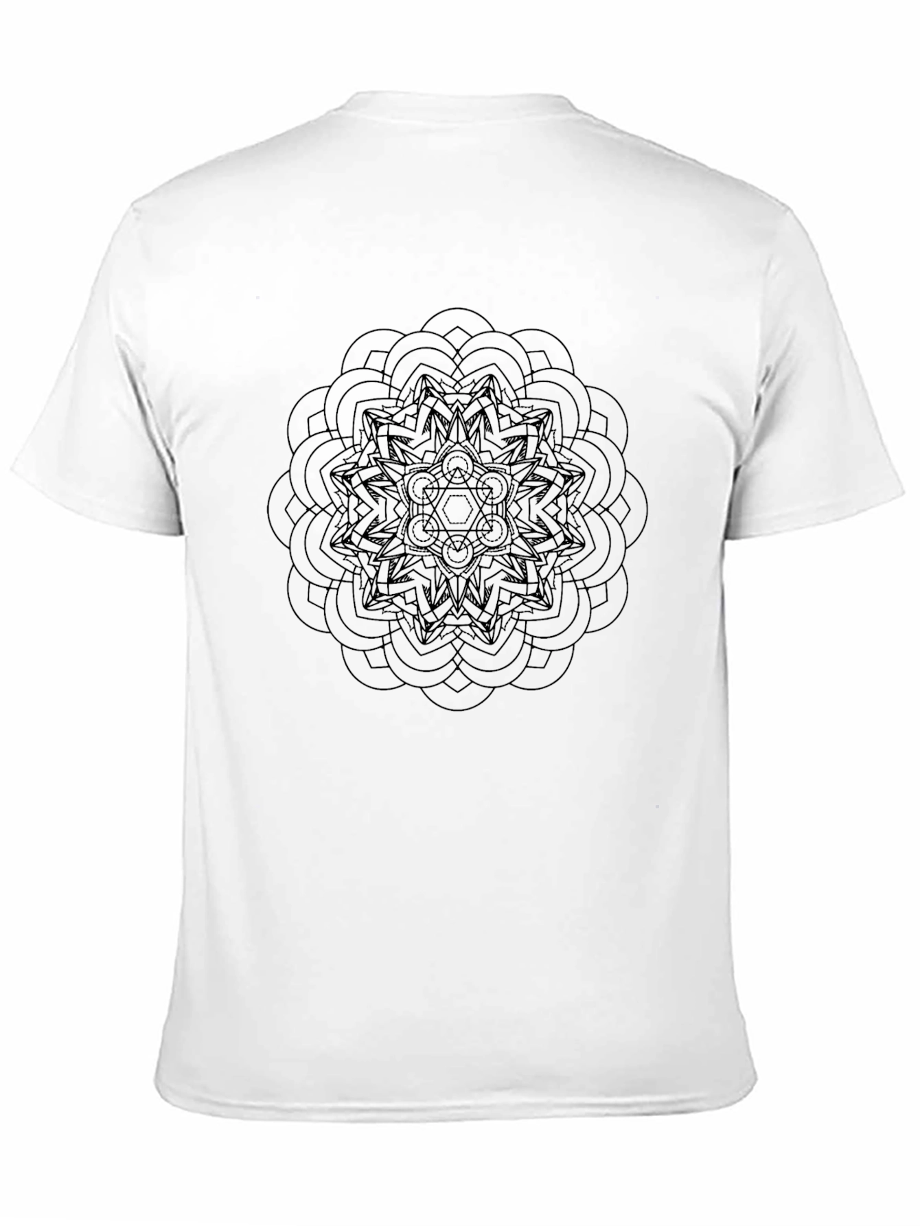 Black Mandala Graphic T-Shirt