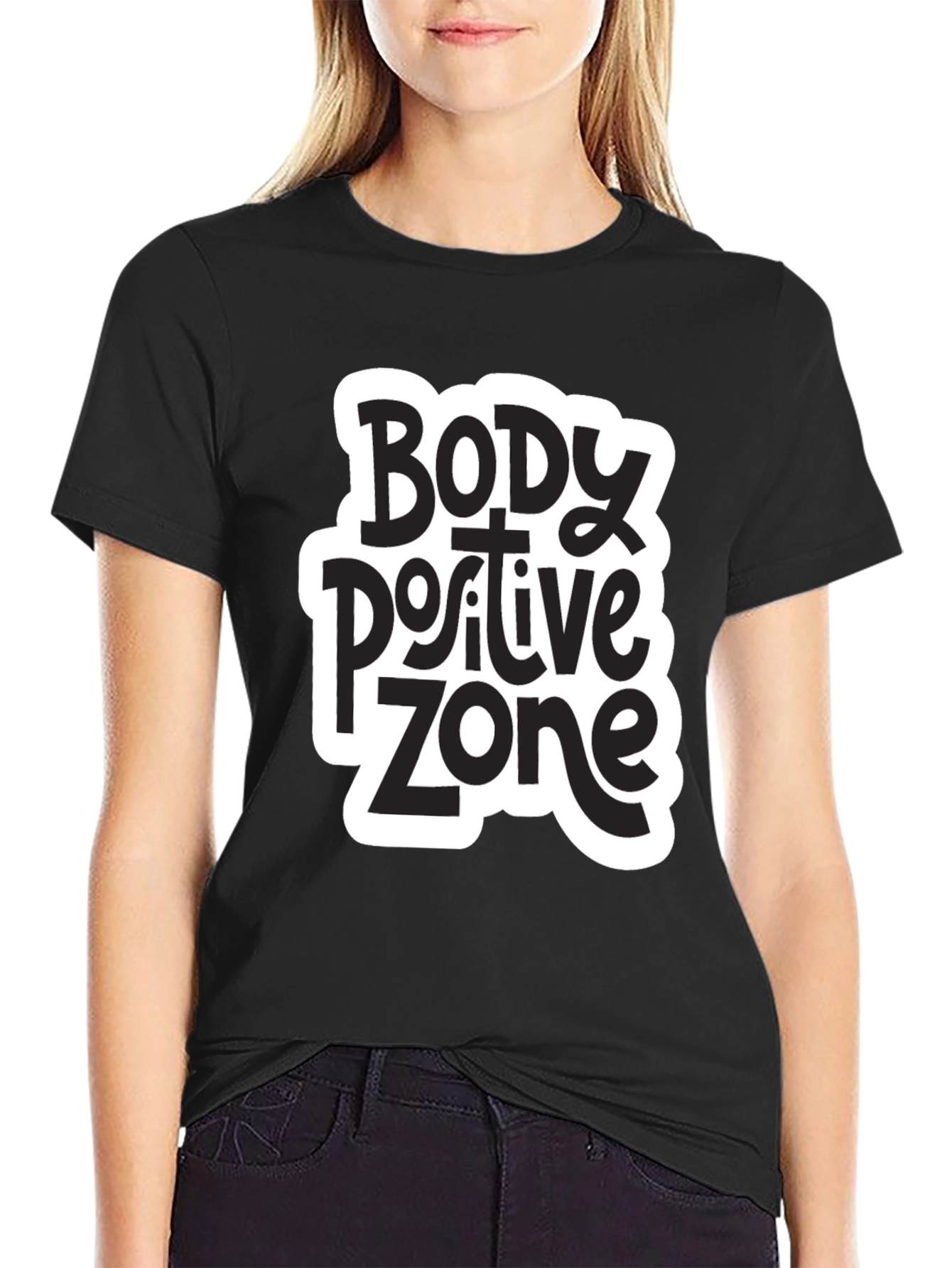 Body Positive Zone T-Shirt - Black