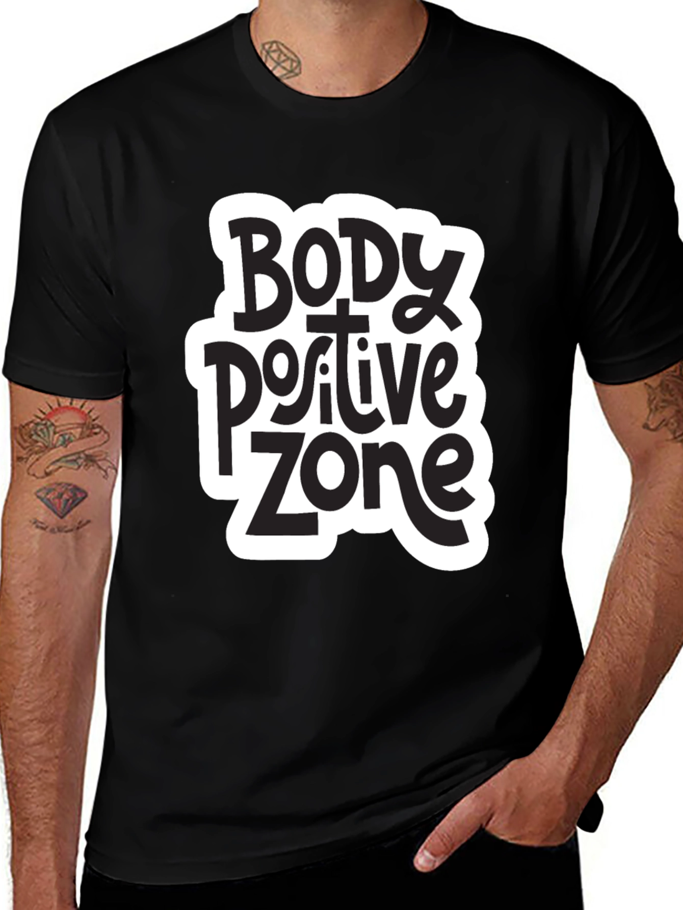 Body Positive Zone T-Shirt - Black