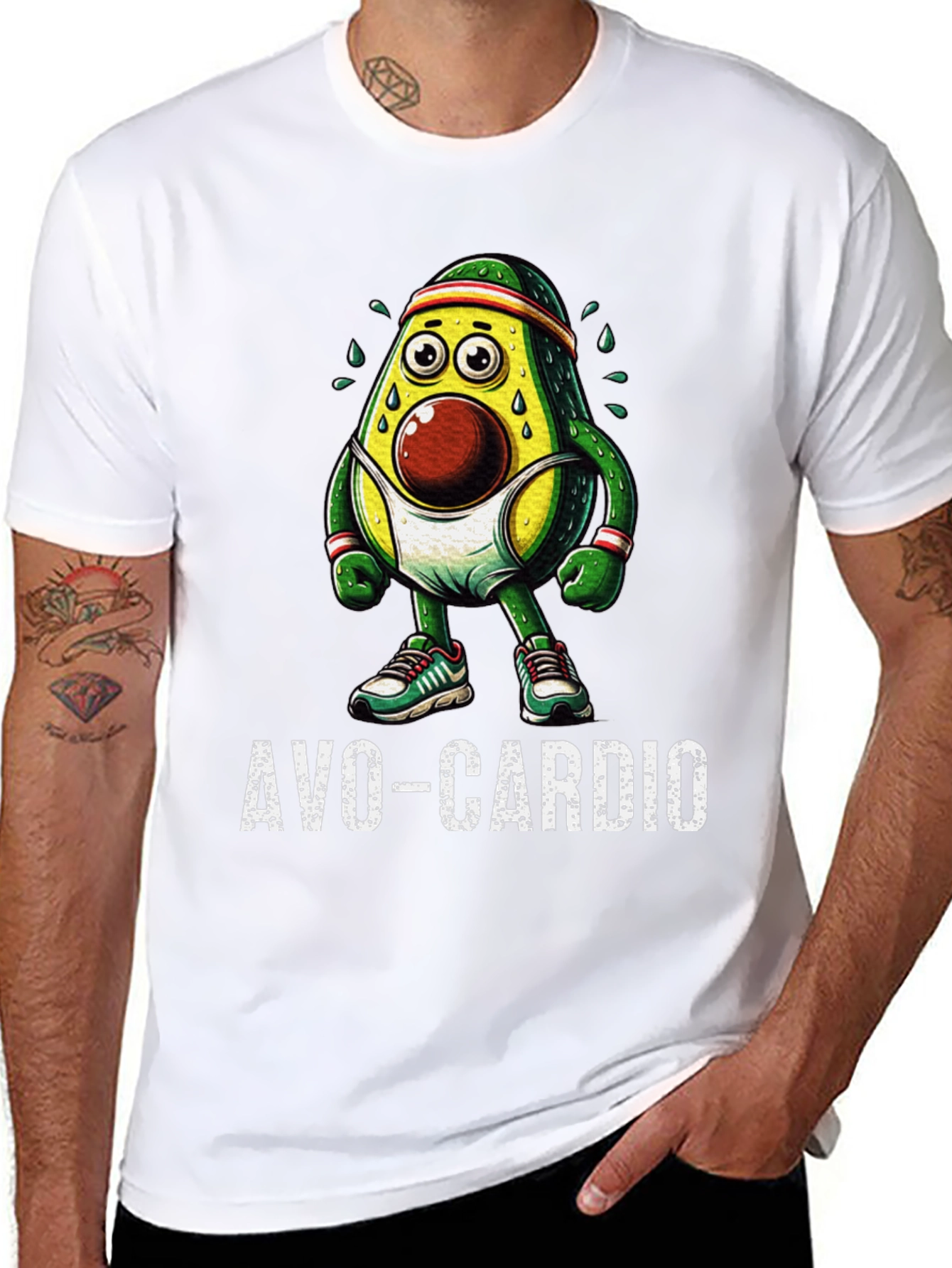 Avo-Cardio Funny Workout Graphic Tee