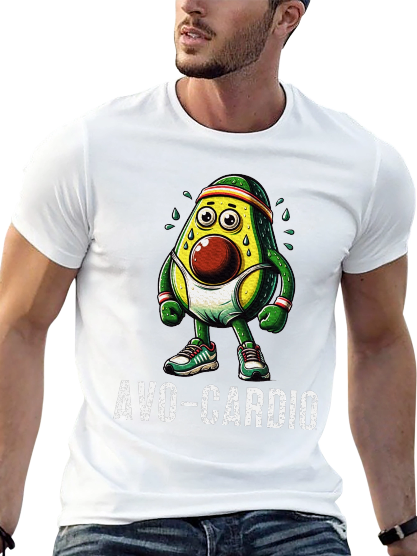 Avo-Cardio Funny Workout Graphic Tee
