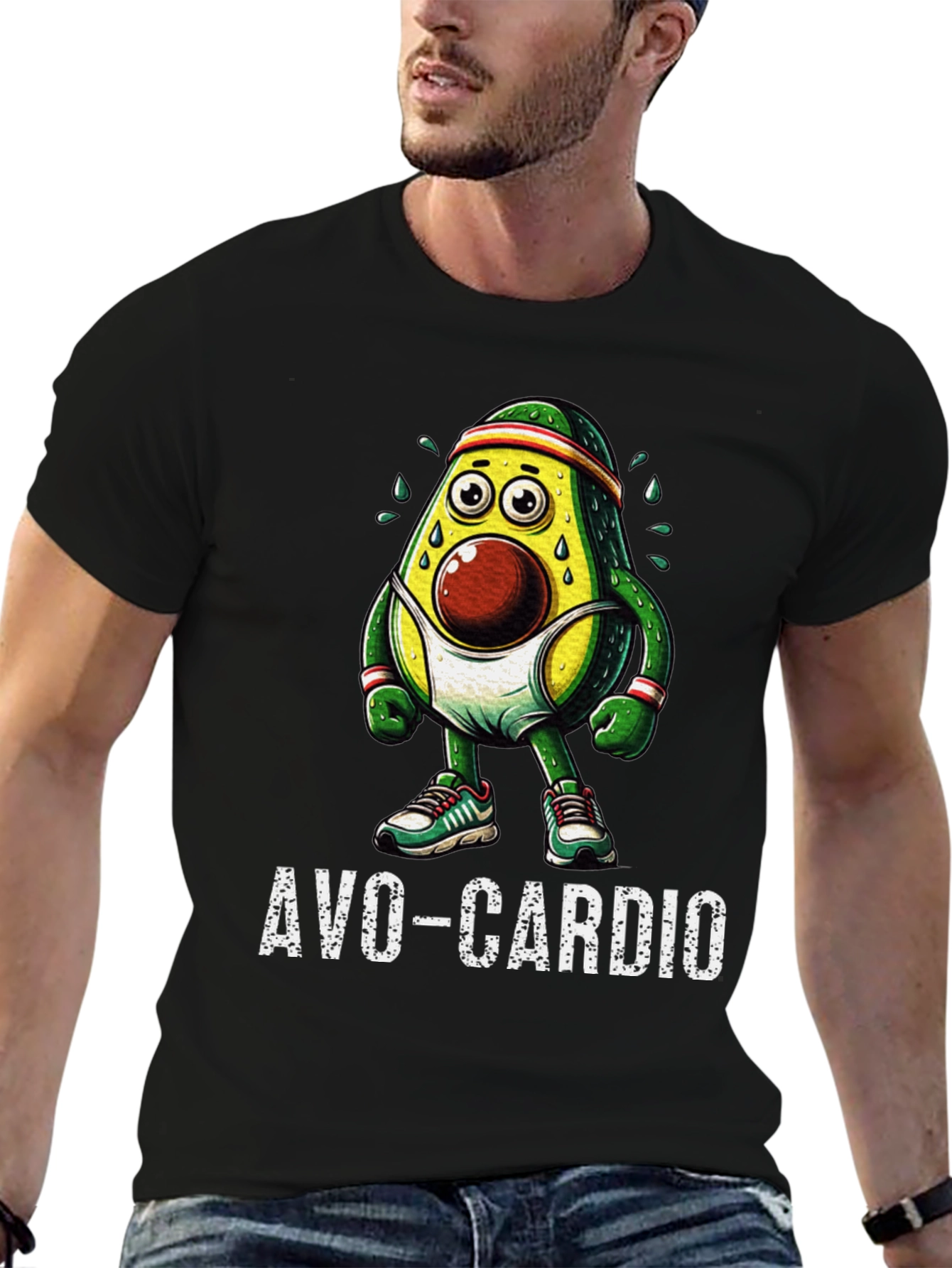 Avo-Cardio Funny Workout Graphic Tee