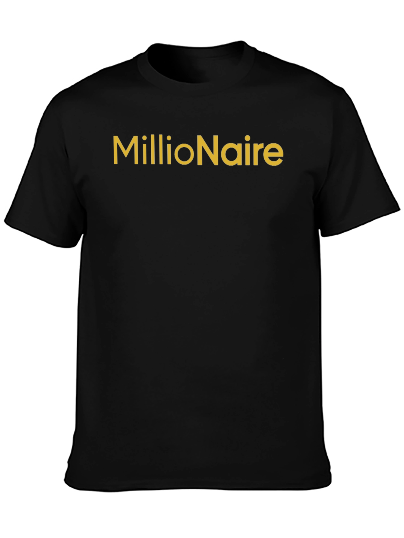 Millionaire Graphic Tee - Black Cotton Casual Shirt