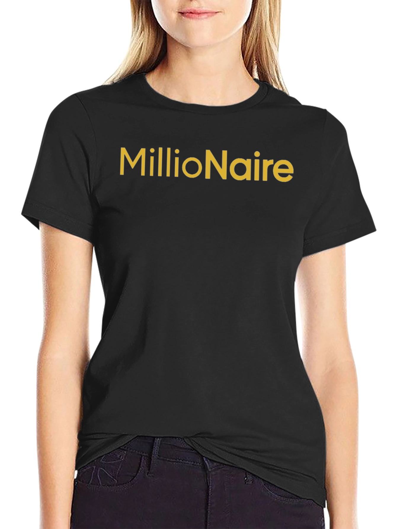 Millionaire Graphic Tee - Black Cotton Casual Shirt