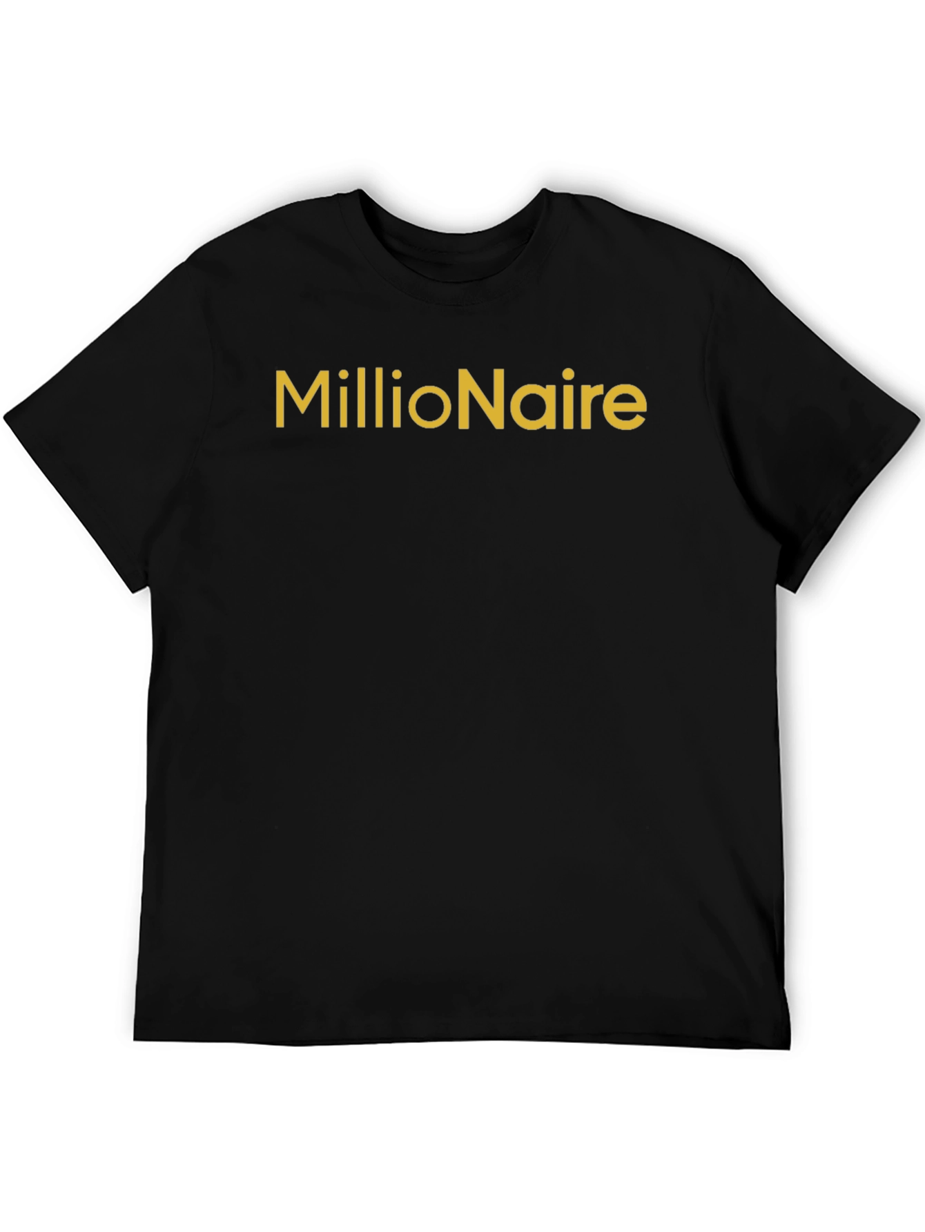 Millionaire Graphic Tee - Black Cotton Casual Shirt