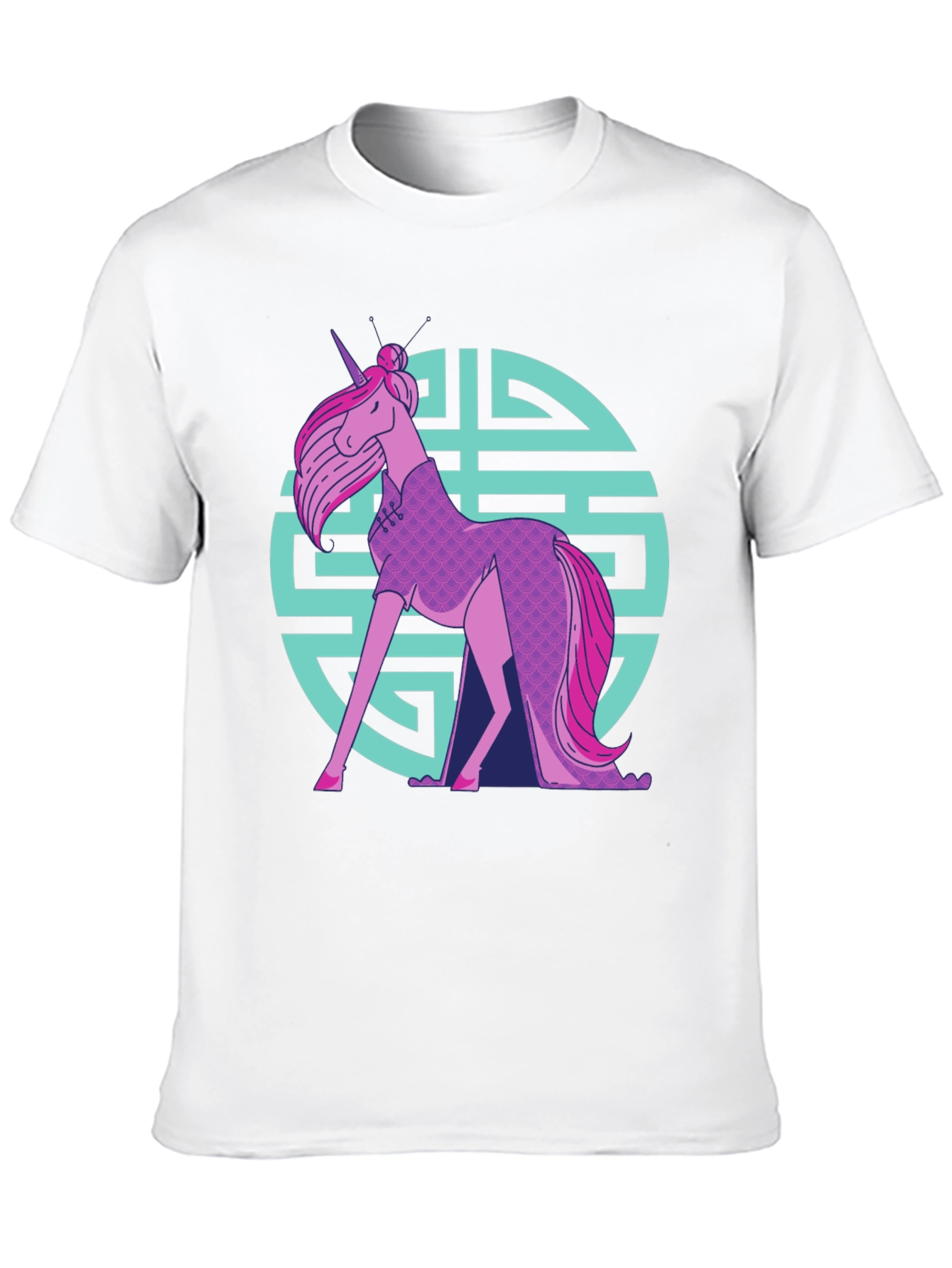 Unicorn Chinese Dress T-Shirt
