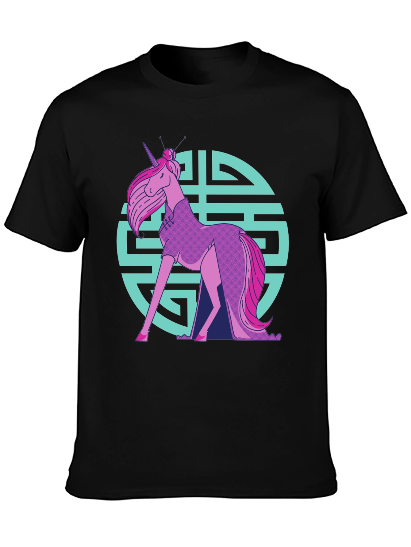 Unicorn Chinese Dress T-Shirt